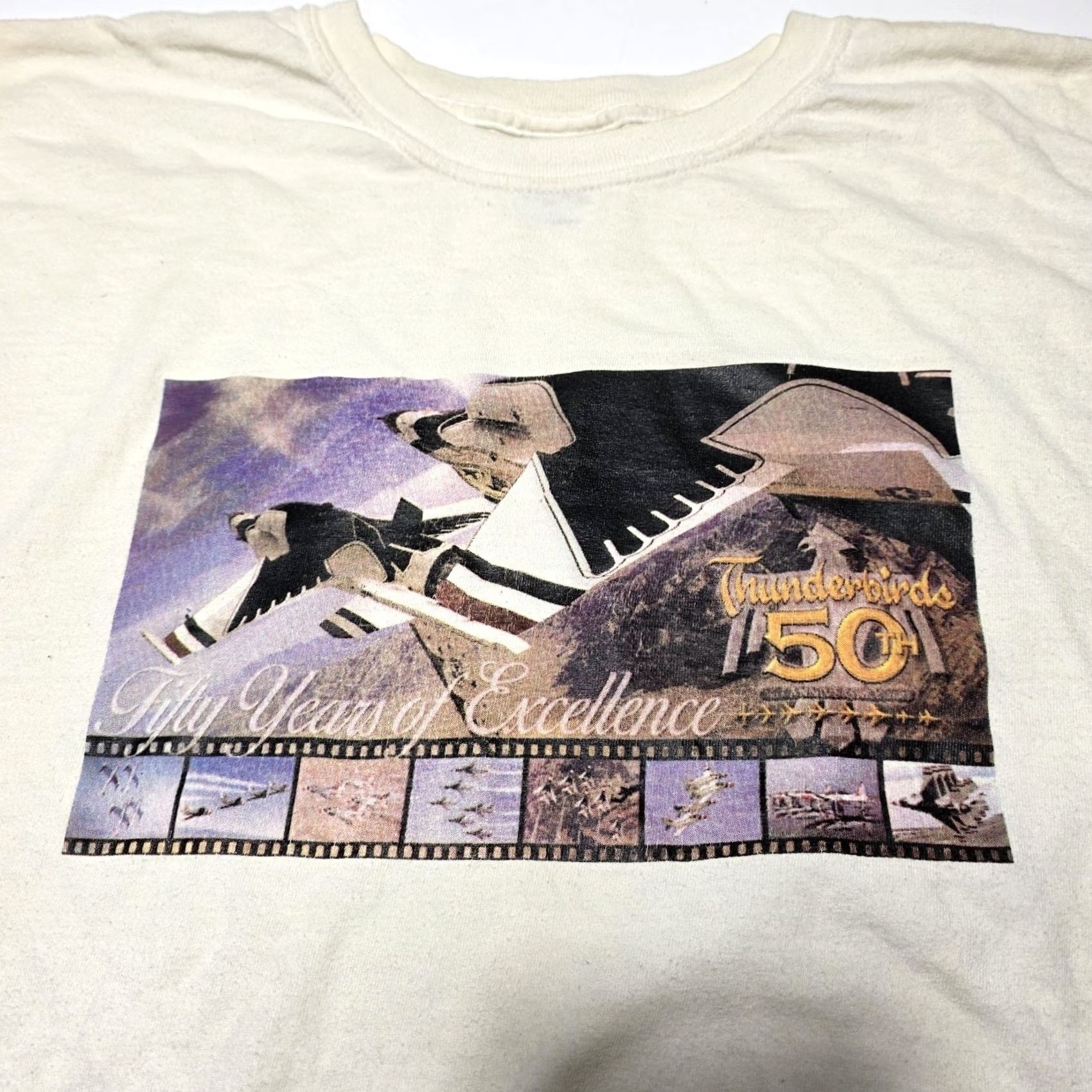 Gildan VINTAGE Thunderbirds Military Planes 50th Anniversary T-Shirt Men’s Size XL Size US XL / EU 56 / 4 - 2 Thumbnail
