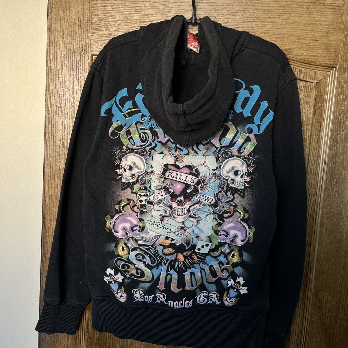 Ed Hardy × Vintage Vintage zip hoodie Ed Hardy Size US L / EU 52-54 / 3 - 3 Thumbnail