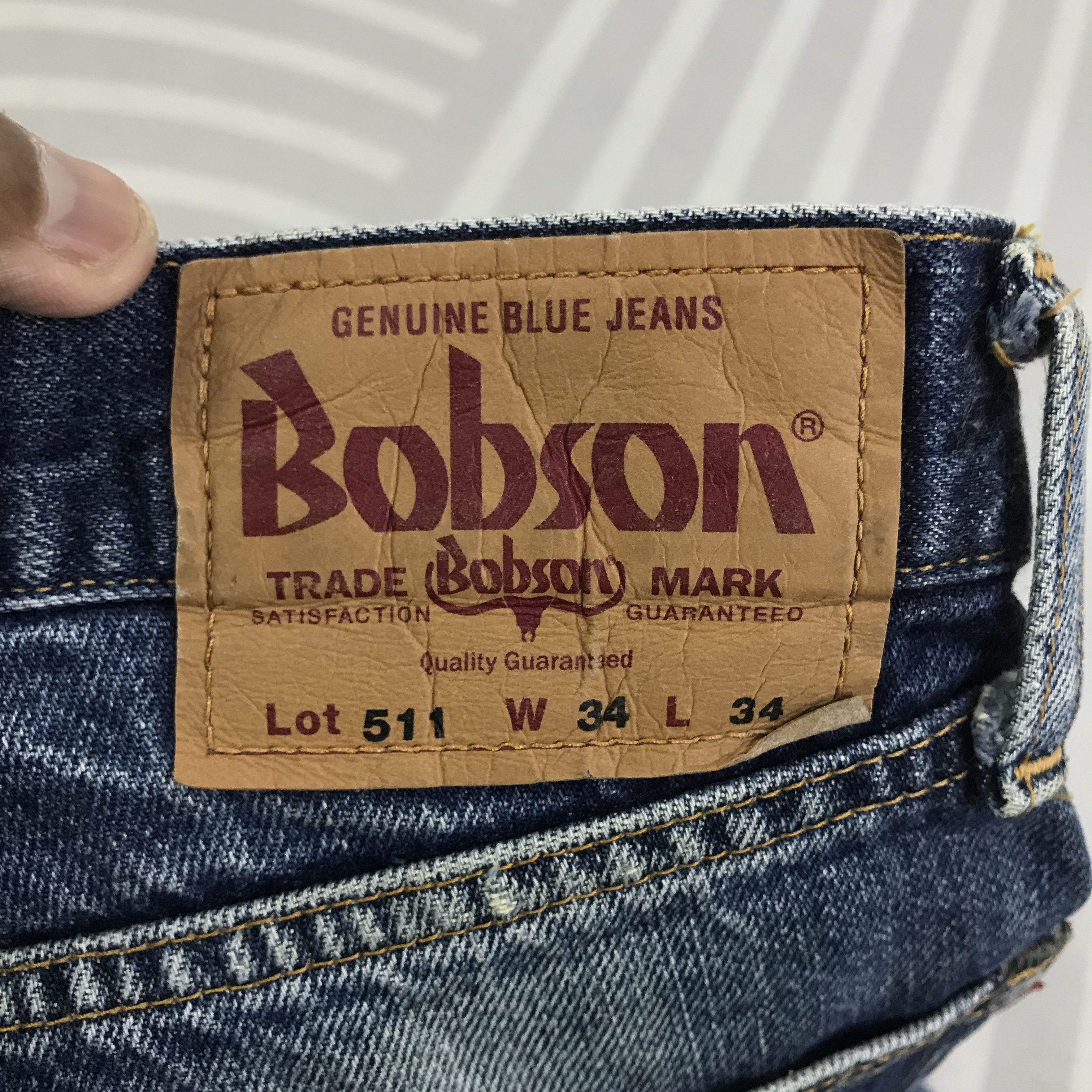 Japanese Brand Vintage Bobson Distressed Jeans pants K74B14 Size US 32 / EU 48 - 13 Thumbnail