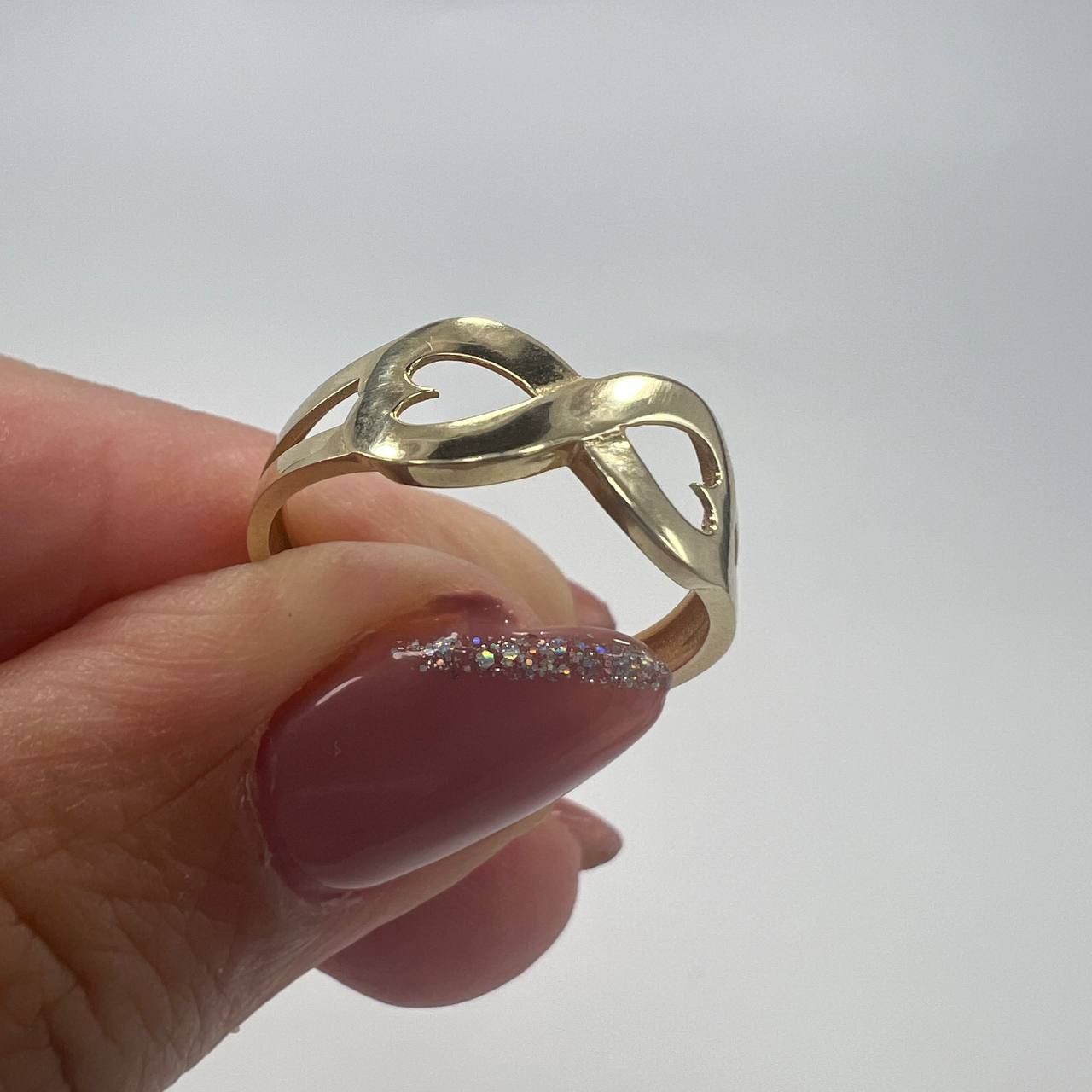 Other 14K Solid Gold Ring 1.6g – Infinity Heart Design Size ONE SIZE - 1 Thumbnail