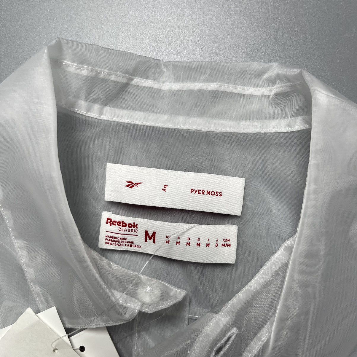 Pyer Moss × Reebok × Vintage PYER MOSS x REEBOK FETCHING BIRD TRANSPARENT SHIRT GE4160 Size M / US 6-8 / IT 42-44 - 7 Thumbnail