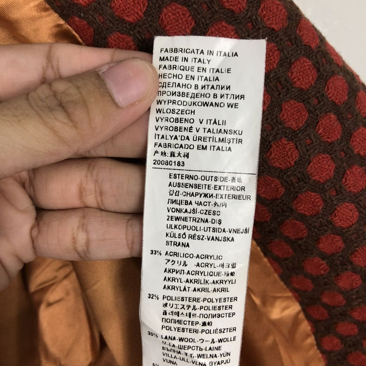 Benetton 🔥BUTTON WOOL POLKADOT DESIGN STILE BENETTON JACKET Size M / US 6-8 / IT 42-44 - 22 Thumbnail