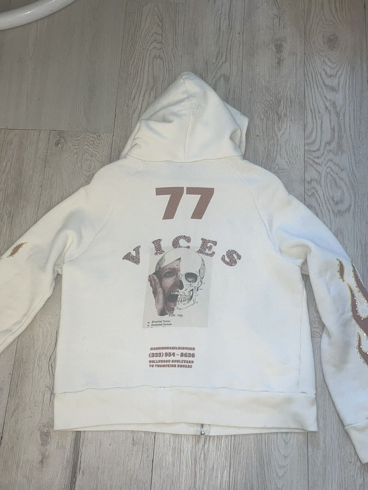 Helder Vices Helder Vices Columbia Rare Rhinestone Zip Hoodie Size US M / EU 48-50 / 2 - 2 Thumbnail