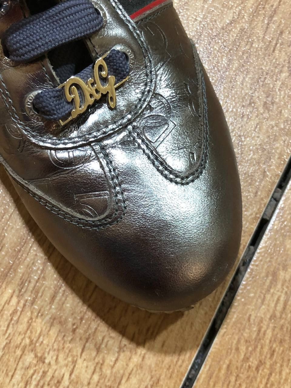 Dolce & Gabbana Dolce & Gabbana Leather Patch Sneakers Size US 6 / IT 36 - 19 Thumbnail
