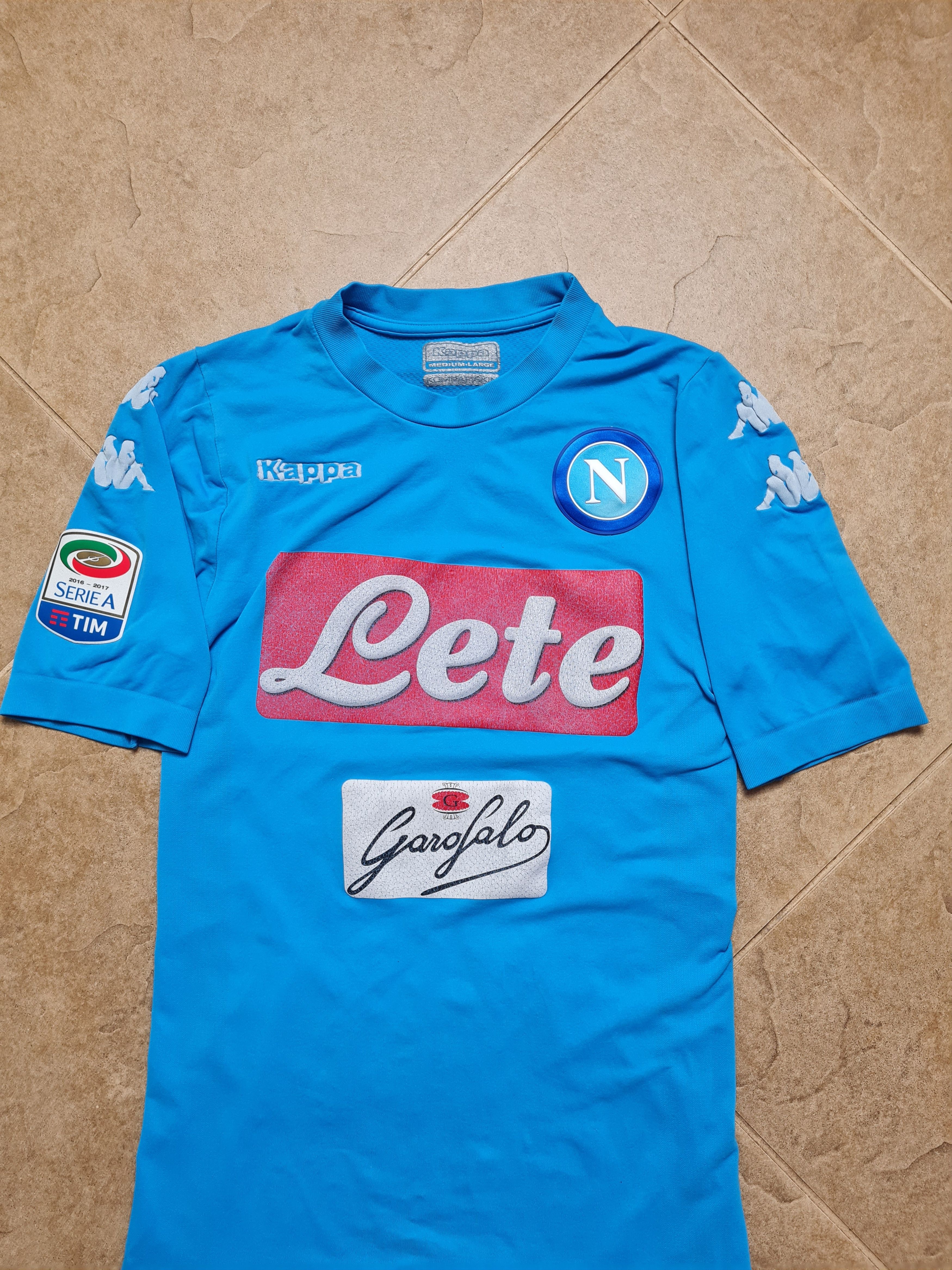 Kappa FOOTBALL JERSEY NAPOLI 2016/2017 HOME SOCCER SHIRT KAPPA Size US M / EU 48-50 / 2 - 1 Thumbnail