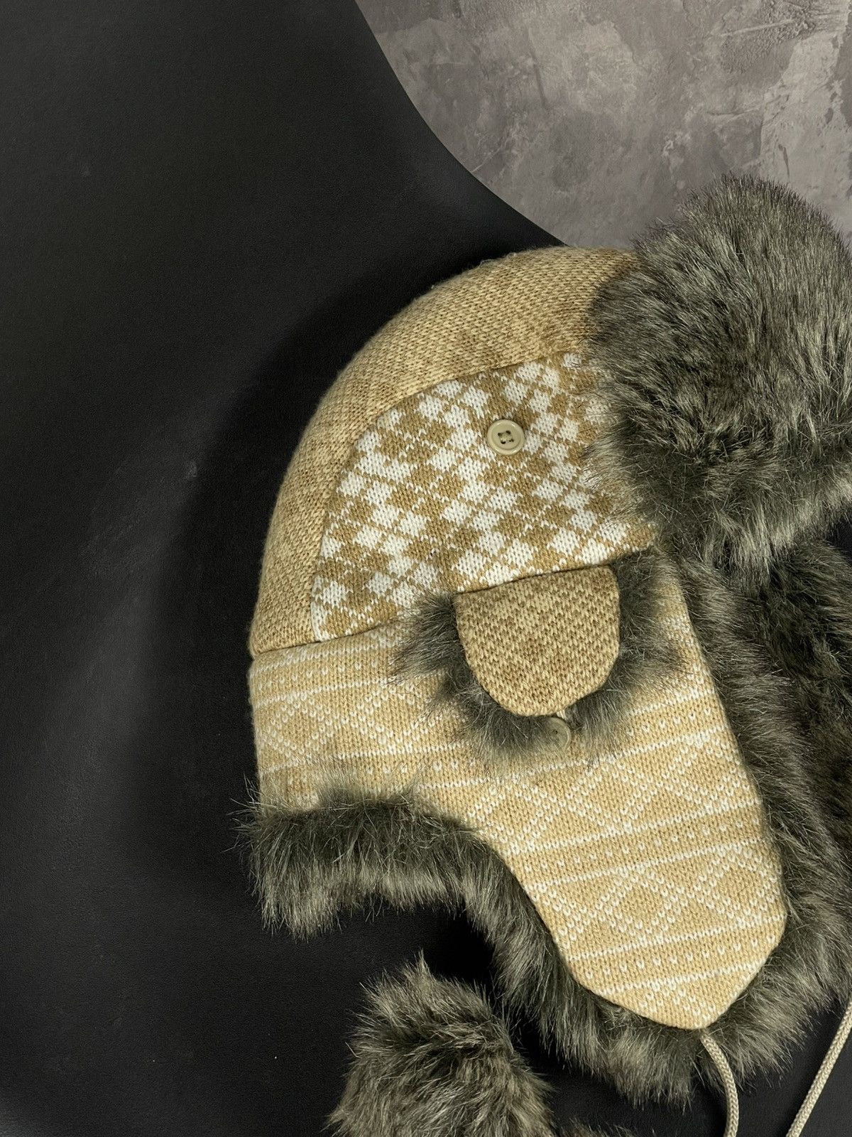 20471120 × Japanese Brand × Vintage 🔥Y2K FUR USHANKA 90’S XMAS FUZZY VINTAGE TAPPER HAT Y2K Size ONE SIZE - 5 Thumbnail