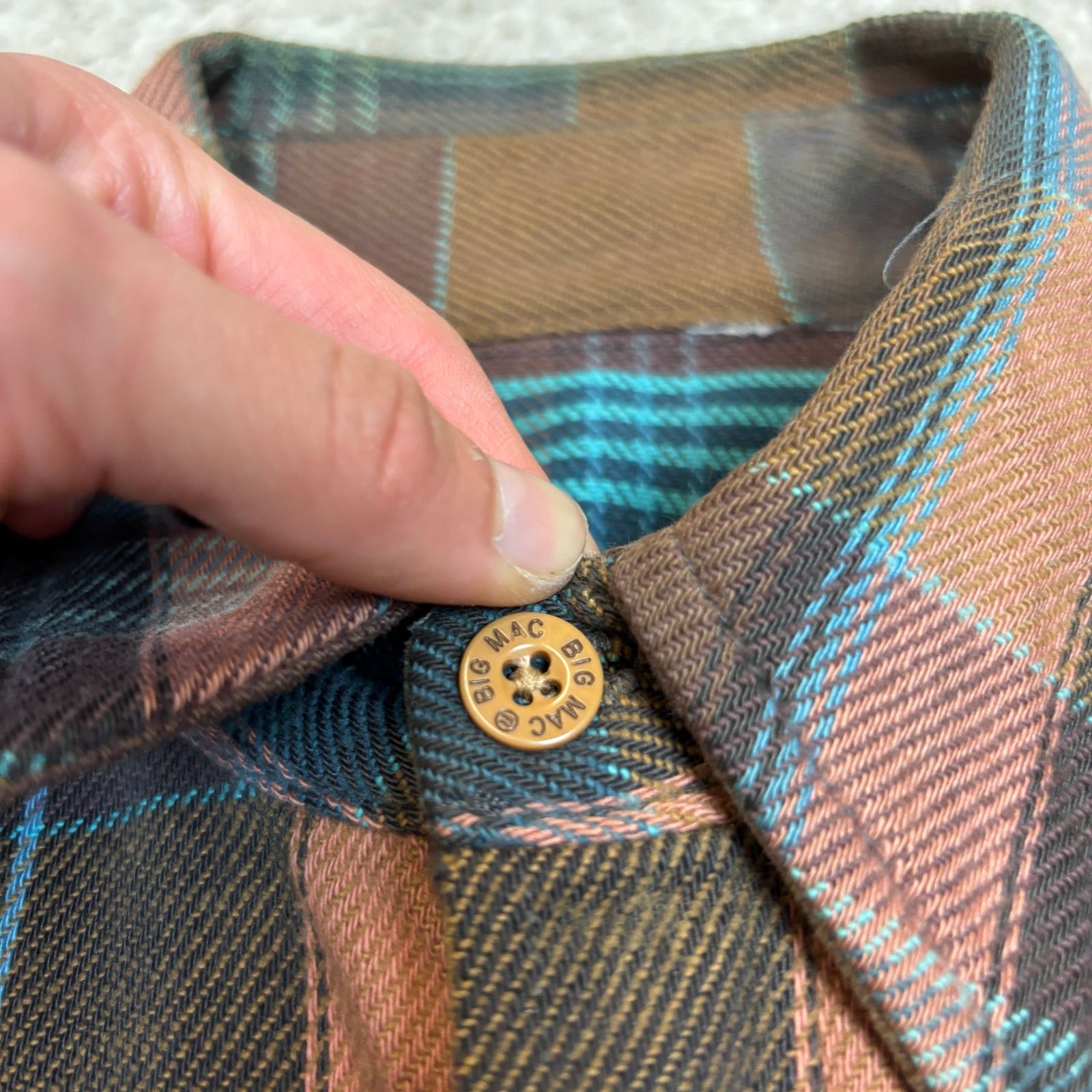 Big Mac × Vintage Vintage 70s 80s Big Mac JC Penney Flannel Men's XL Workwear Size US XL / EU 56 / 4 - 4 Thumbnail