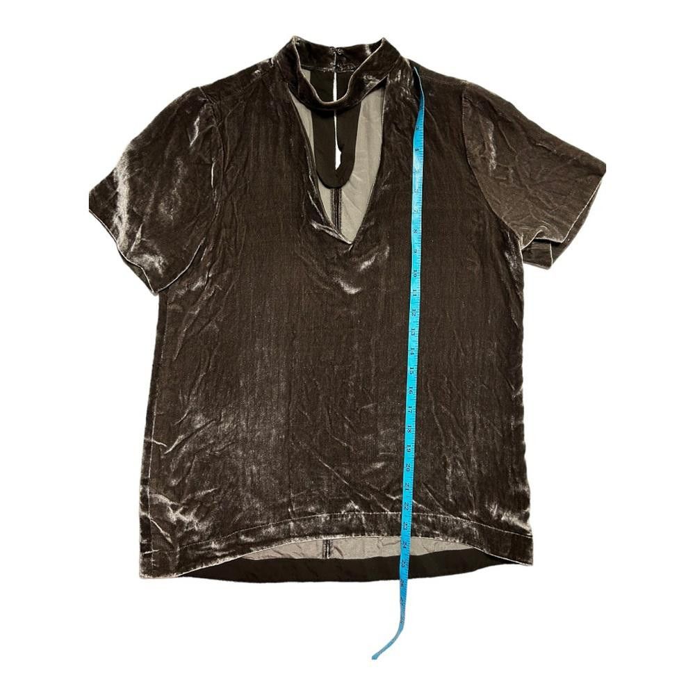 Madewell Madewell l Velvet Choquer Blouse In Ash Grey XS Size XS / US 0-2 / IT 36-38 - 5 Thumbnail