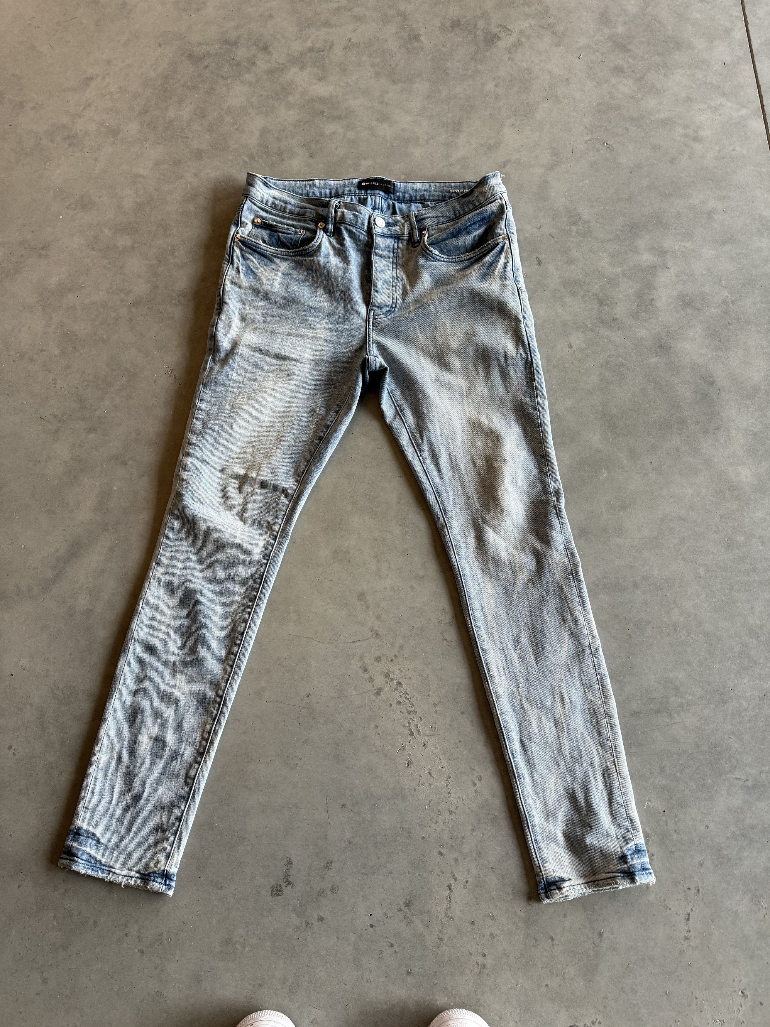 Purple Brand Washed Blue Denim