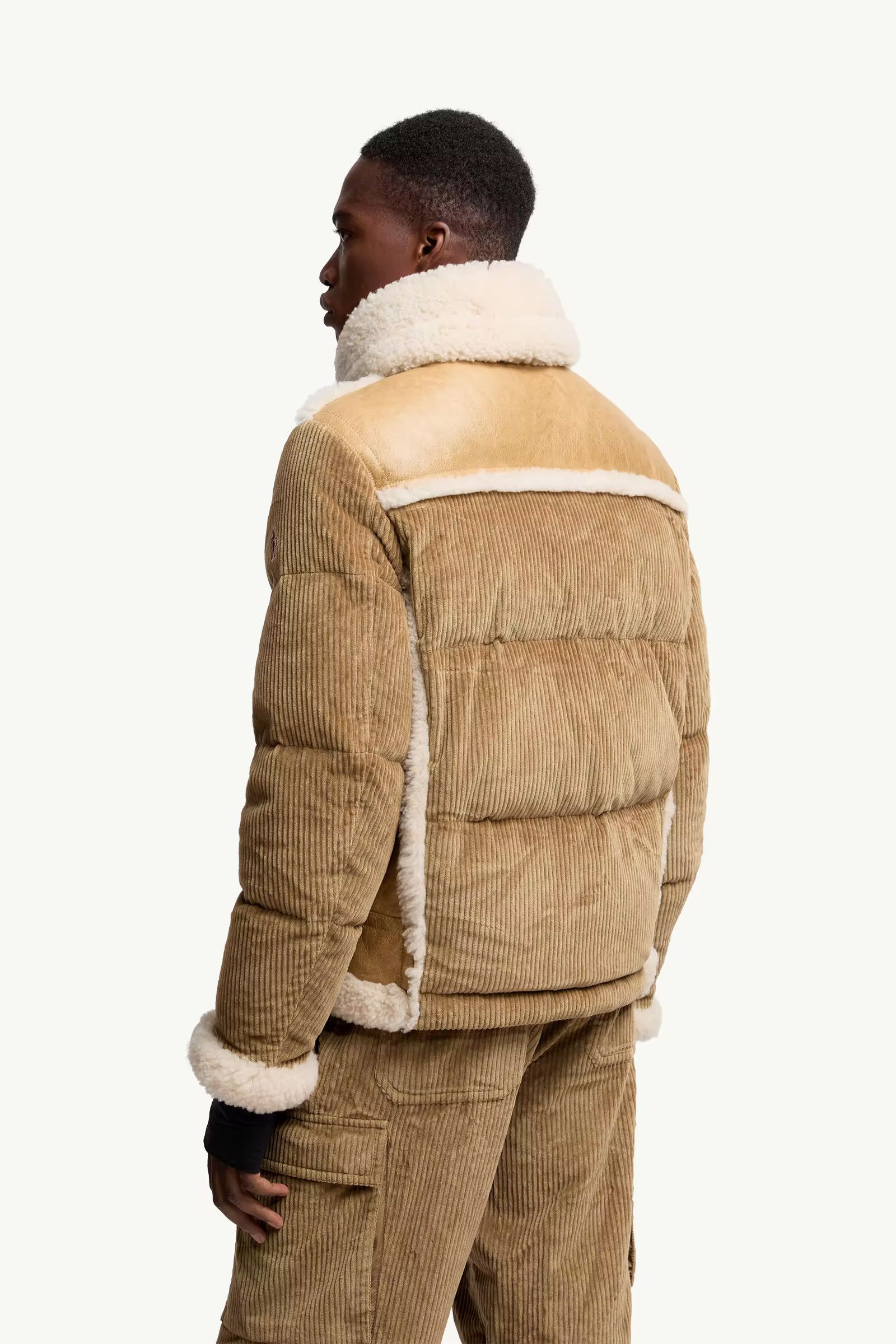 Moncler Grenoble *NEW* $8K SHEARLING LEATHER/DOWN ARGENS PUFFER JACKET Size US M / EU 48-50 / 2 - 12 Thumbnail
