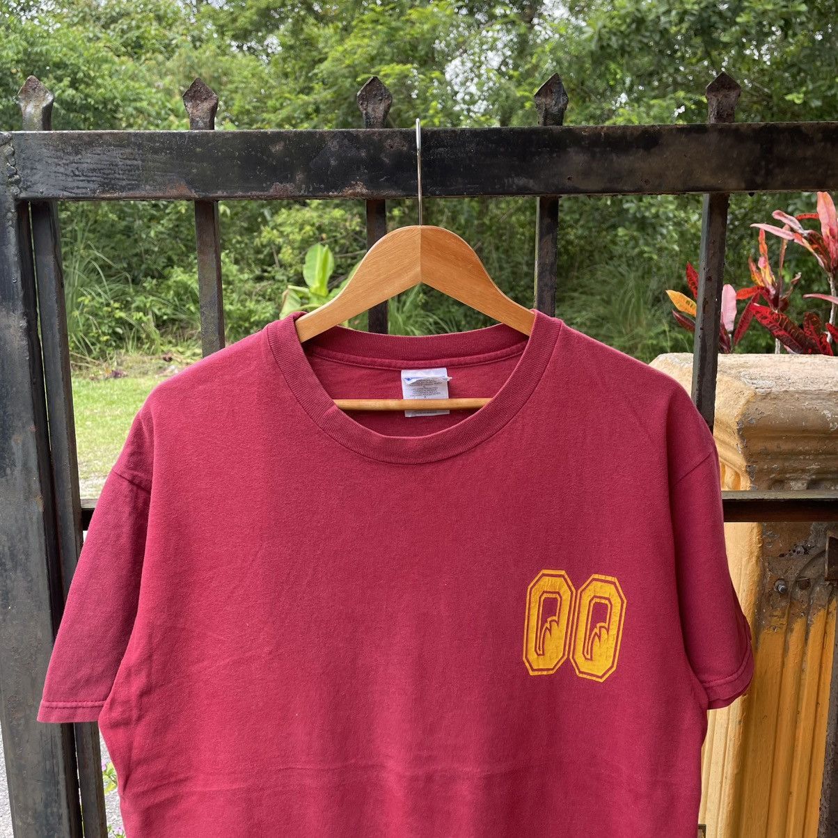 Hanes 🔥Vintage 90s Mooneyes Big Number Hit Japaense Brand Tee Size US L / EU 52-54 / 3 - 5 Thumbnail