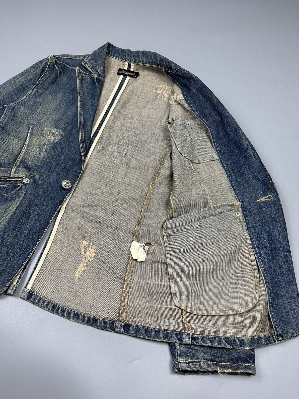 Vanquish 🔥Rare🔥Vintage Vanquish Denim Blazer Size US S / EU 44-46 / 1 - 6 Thumbnail