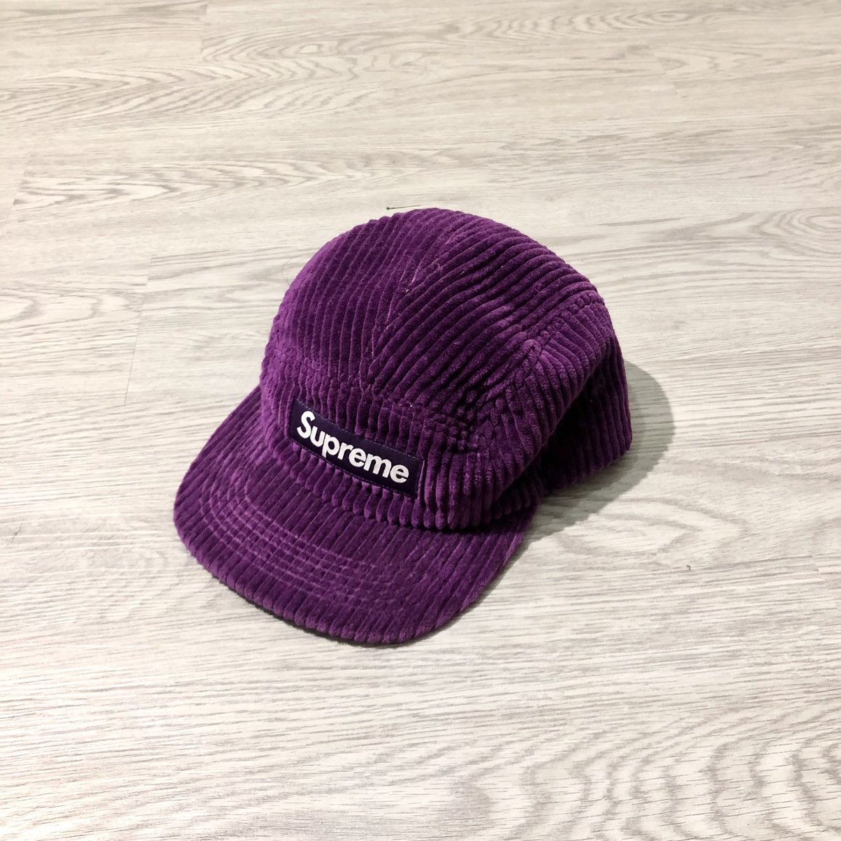 Supreme corduroy camp cap パープル Supreme Corduroy Camp Cap (FW24) - $58