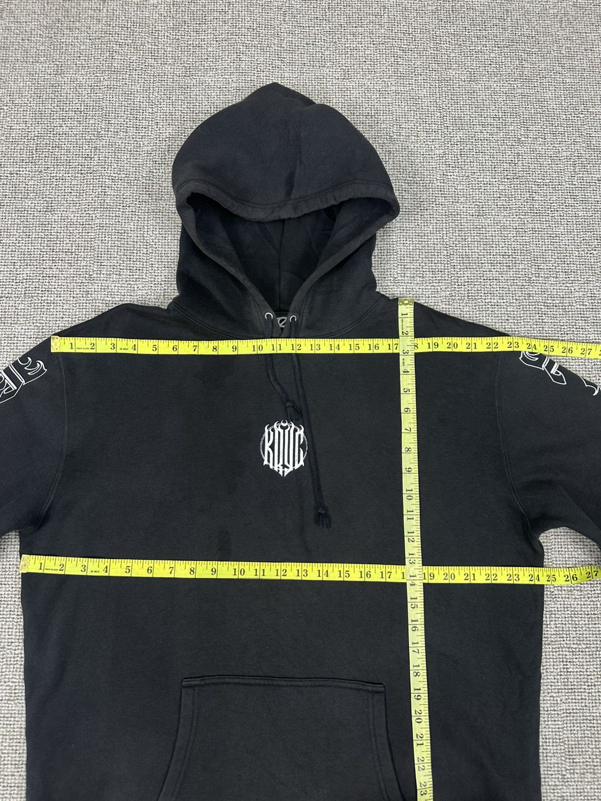 14th Addiction Kryclothing Tokyo Darkside Long Sun Faded Hoodie Z302 Size US XL / EU 56 / 4 - 9 Thumbnail
