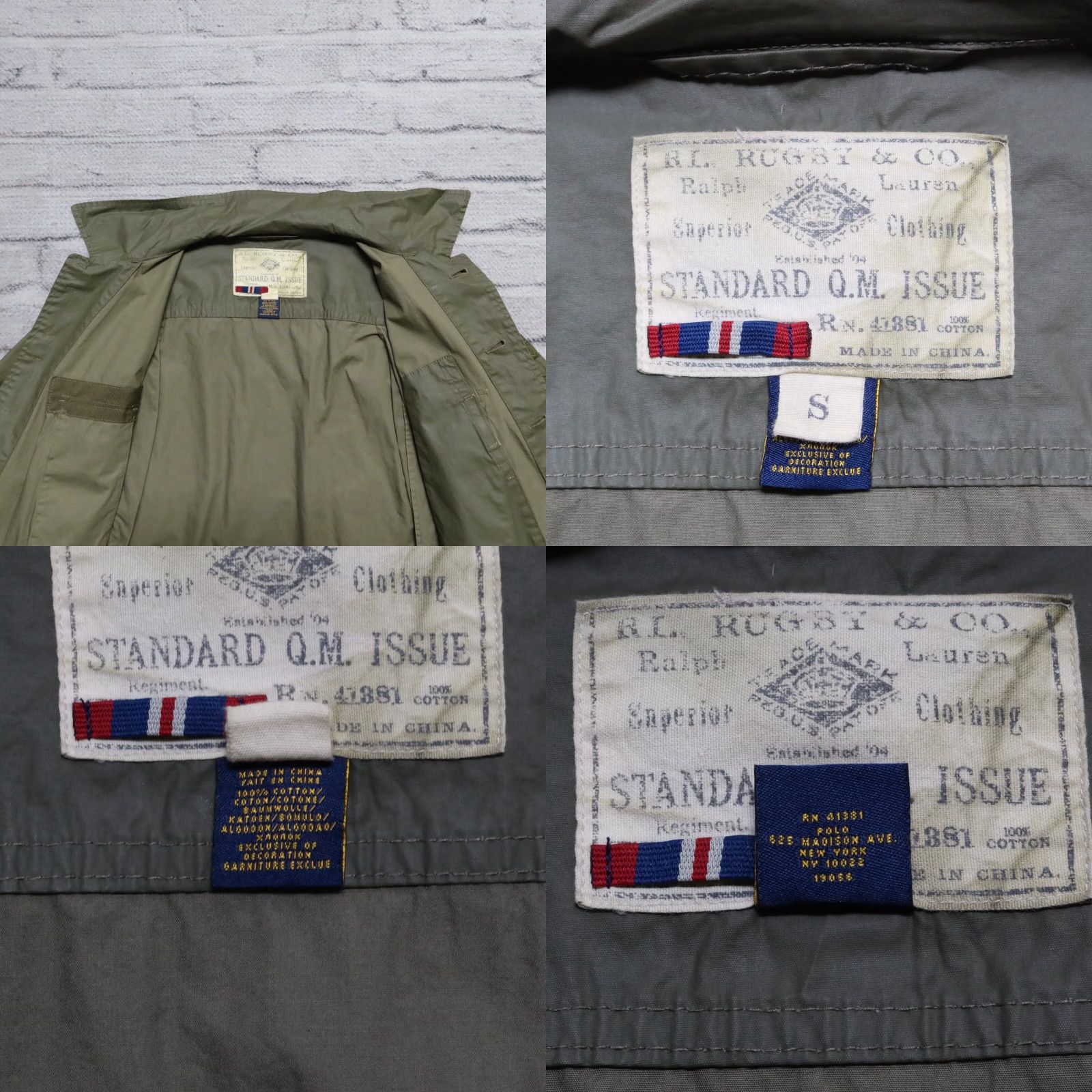 Ralph Lauren VINTAGE Rugby Ralph Lauren Military Style Jacket size S green Size US S / EU 44-46 / 1 - 9 Thumbnail