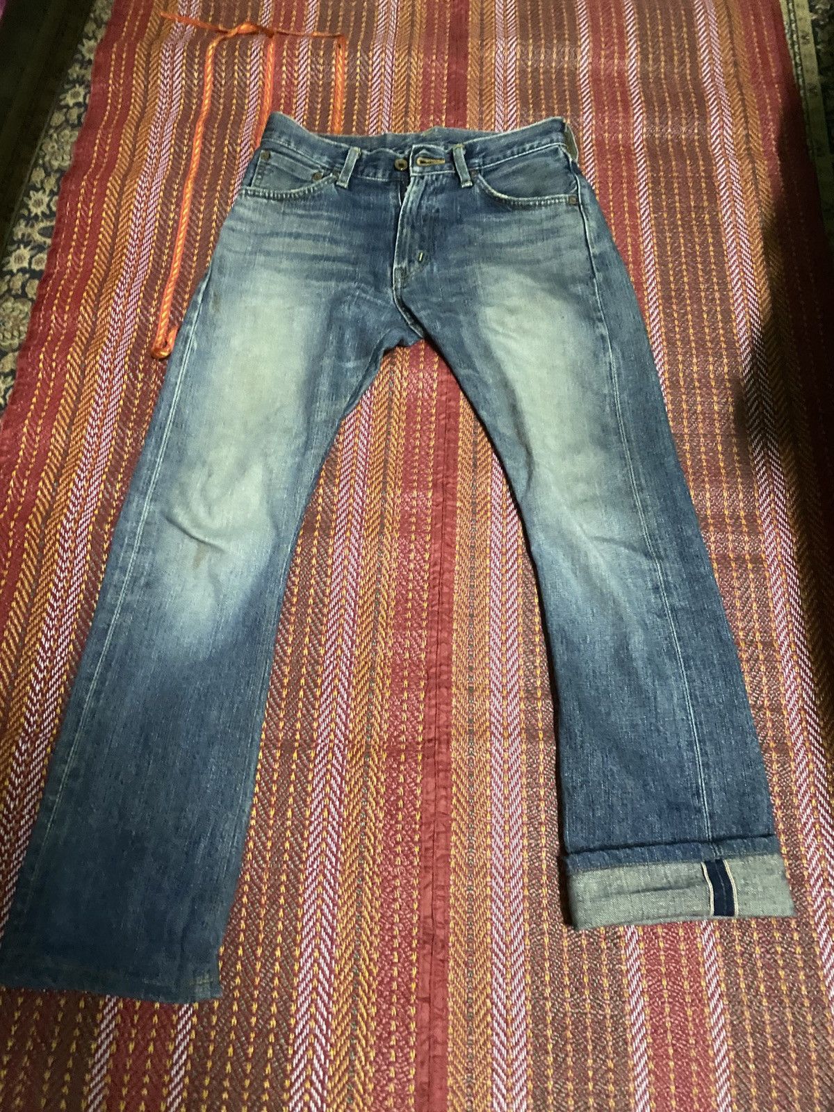 Edwin VINTAGE EDWIN 505 ORANGE TAB 90s Size US 28 / EU 44 - 1 Thumbnail