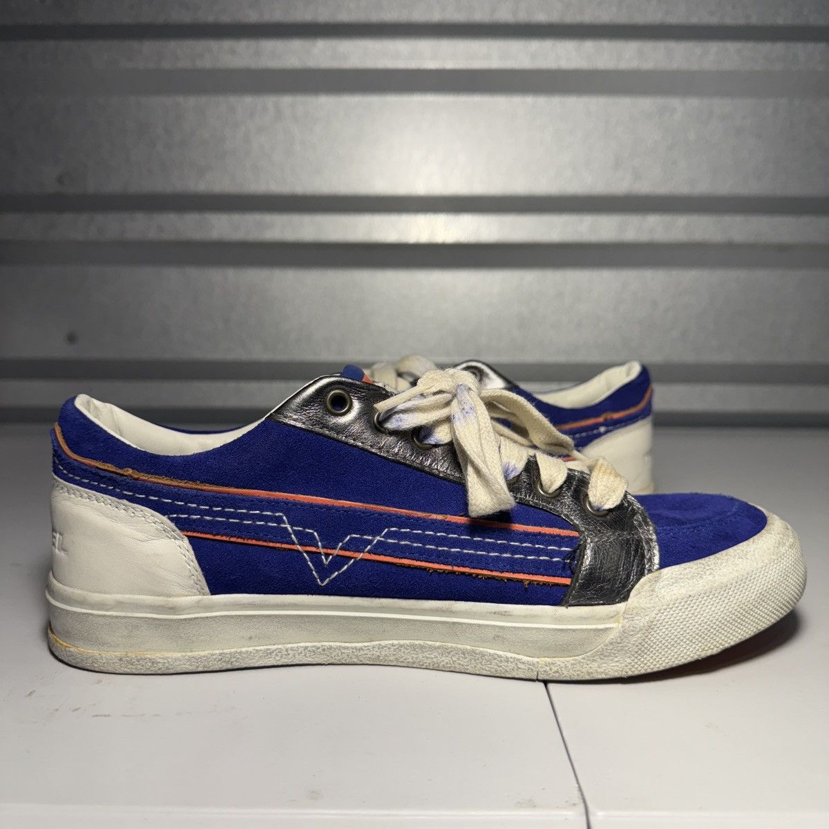 Diesel Diesel Men’s S-Grindd Low Lace Blue Sneakers US Size 7.5 Size US 7.5 / EU 40-41 - 6 Thumbnail
