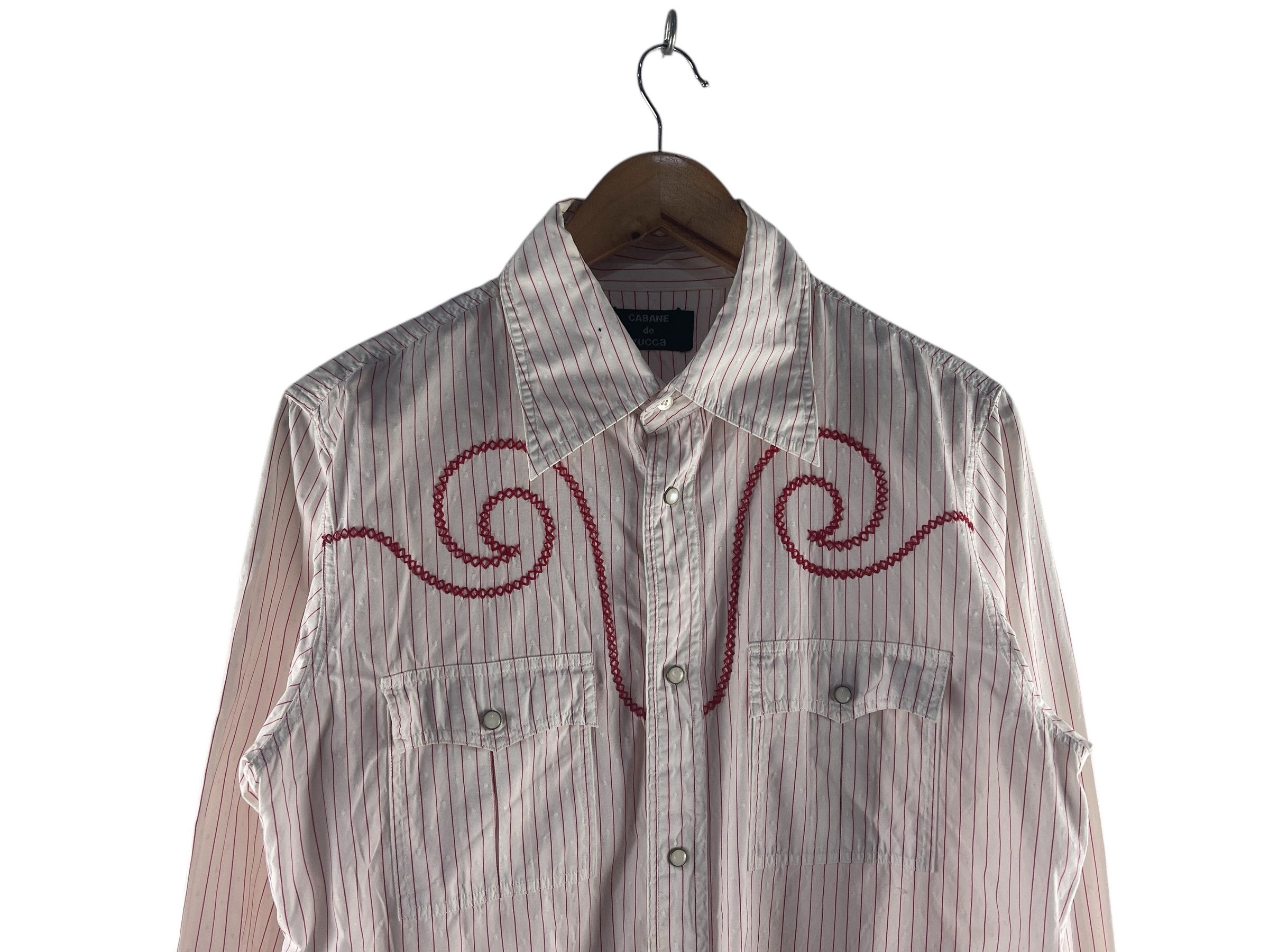 CABANE de ZUCCa Vintage Cabane De Zucca Western Snap Up Shirt Size US S / EU 44-46 / 1 - 7 Thumbnail