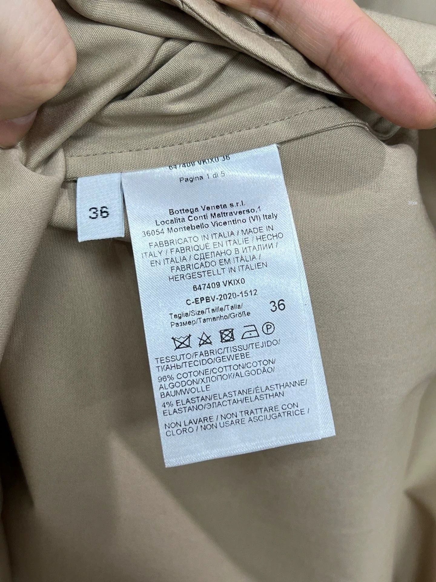 Bottega Veneta Bottega Veneta Khaki Waist-Cinched Shirt Dress Size US 7 / EU 40 - 5 Thumbnail