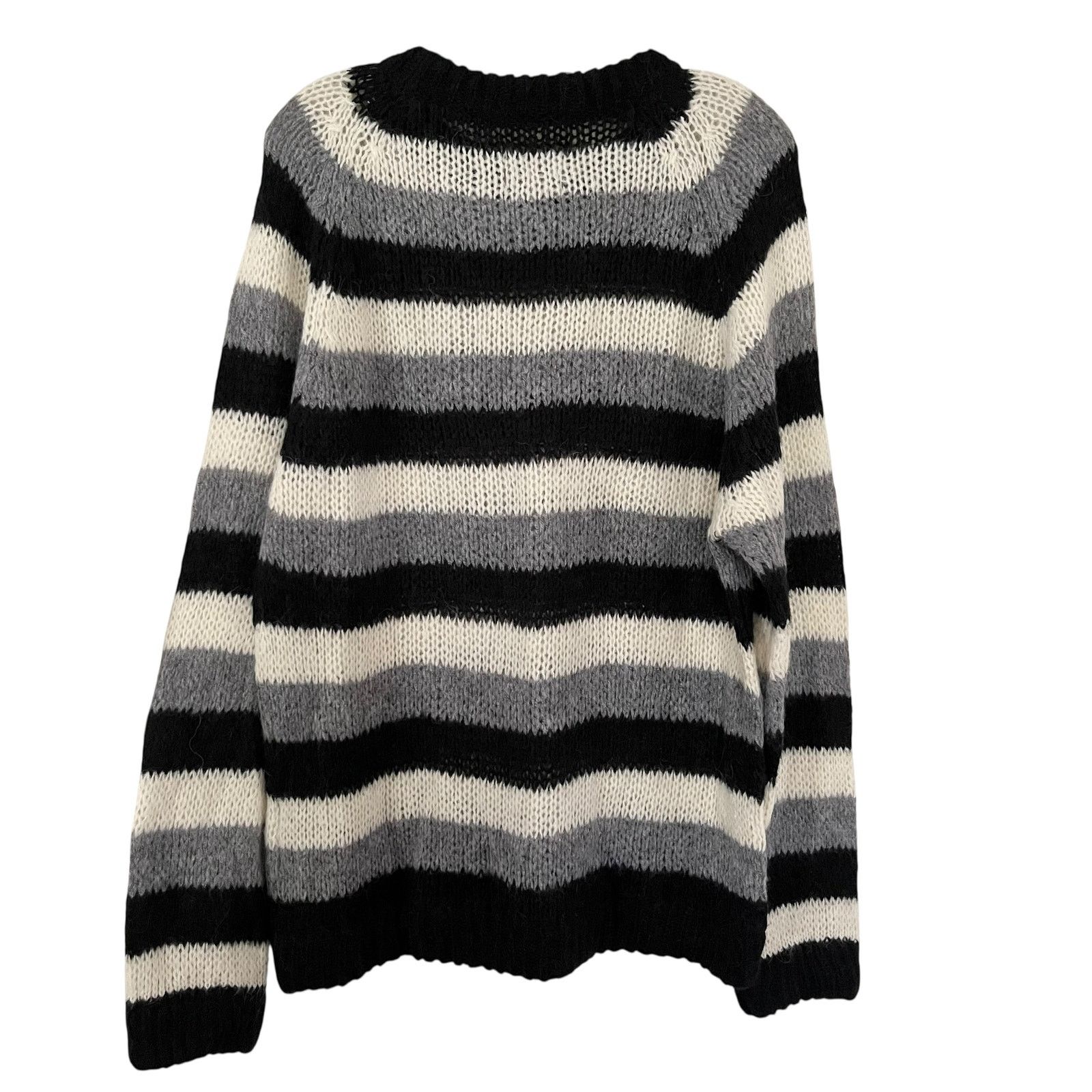 Zara Zara Steven Meisel Striped Alpaca Sweater Size M / US 6-8 / IT 42-44 - 2 Thumbnail