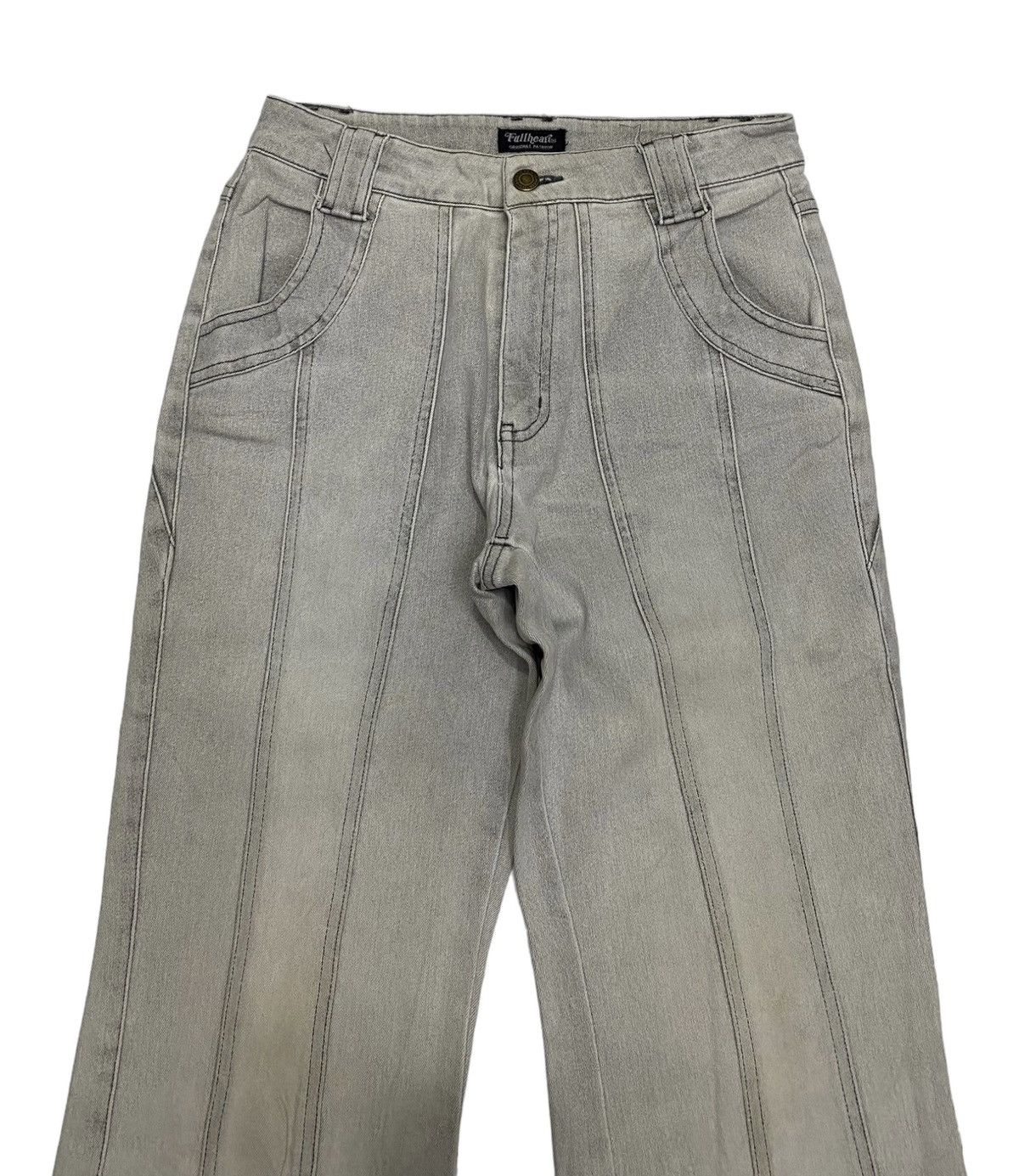 Hysteric Glamour × Japanese Brand JAPANESE AVANT GARDE STYLE DENIM FLARE DISTRESSED BOOTCUT Size US 27 - 7 Thumbnail