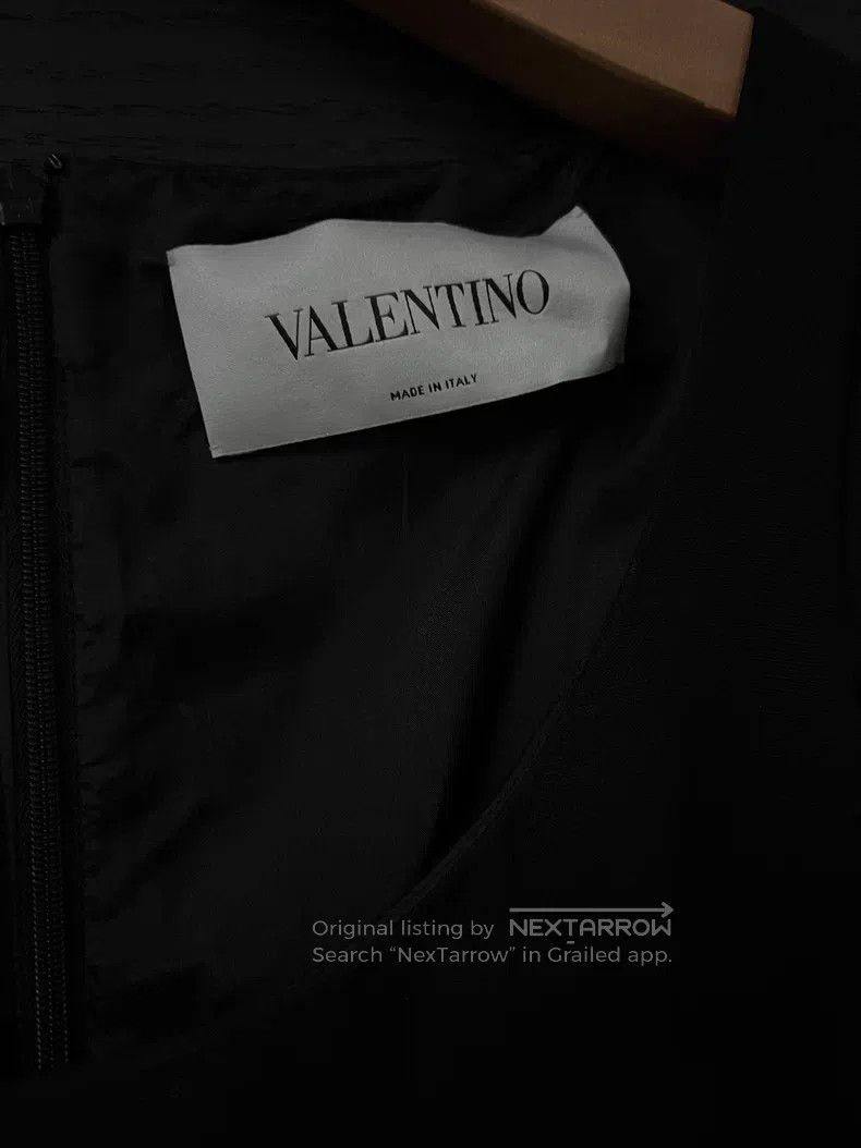 Valentino Valentino Silk wool dress at the hem of the bud Size S / US 4 / IT 40 - 3 Thumbnail