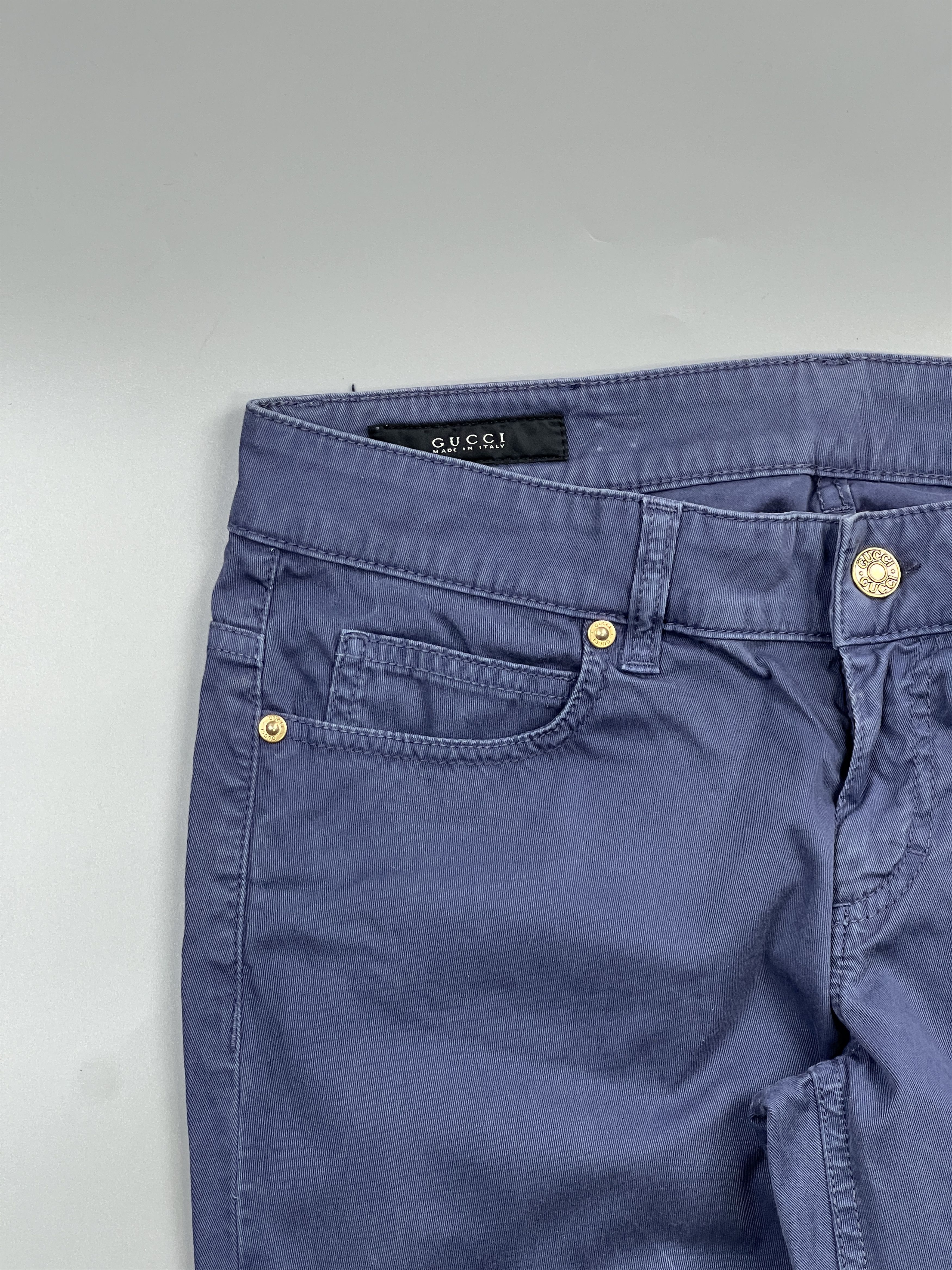Gucci Gucci New Leggings Blue Denim Jeans Pants (Y0863) Size US 26 / EU 42 - 3 Thumbnail