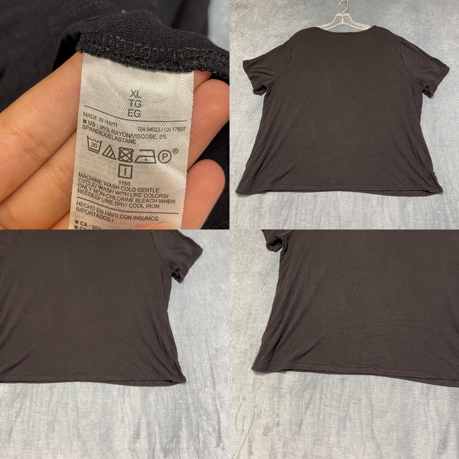 Old Navy Old Navy Luxe T Shirt Womens XL Black Comfortable Stretch You Wear it So Well Size XL / US 12-14 / IT 48-50 - 8 Thumbnail
