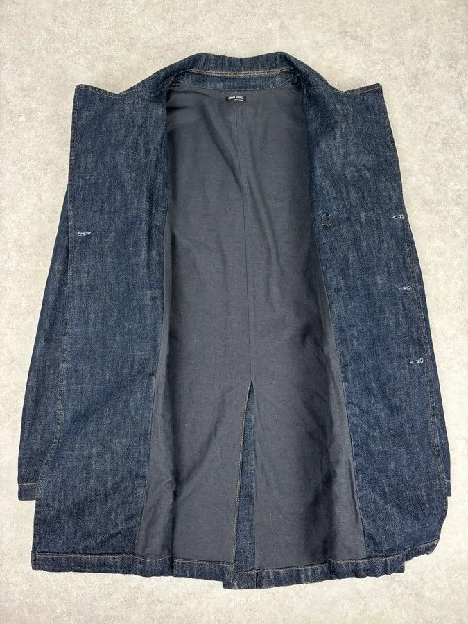 Miu Miu 2000s Miu Miu Blue Navy Denim Buttoned Jacket Size US M / EU 48-50 / 2 - 7 Thumbnail