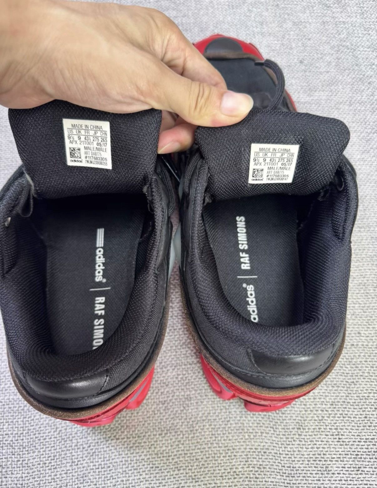 Adidas Adidas Raf Simons Ozweego Burgundy colorway K37 Size US 9.5 / EU 42-43 - 5 Thumbnail