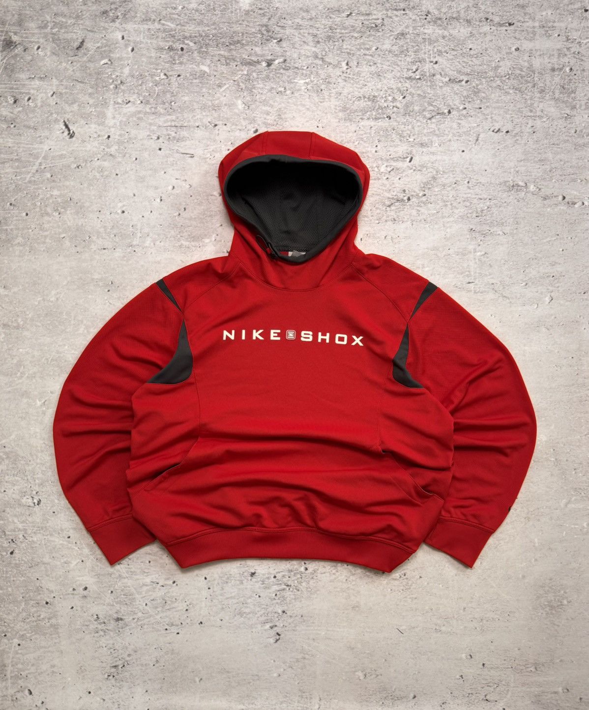 Nike × Vintage NIKE SHOX VINTAGE CENTER LOGO OVERSIZE BOXY HOODIE Size US L / EU 52-54 / 3 - 1 Thumbnail
