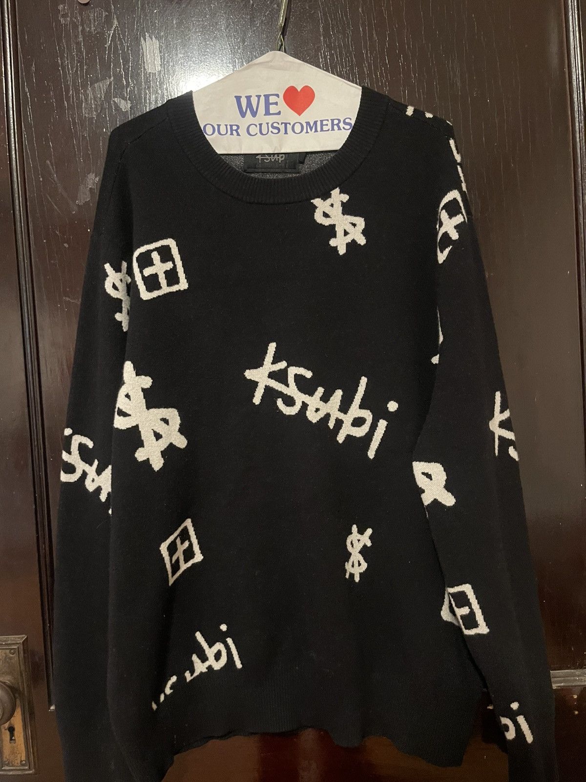 Ksubi Kash box knit crewneck Size US XL / EU 56 / 4 - 1 Thumbnail