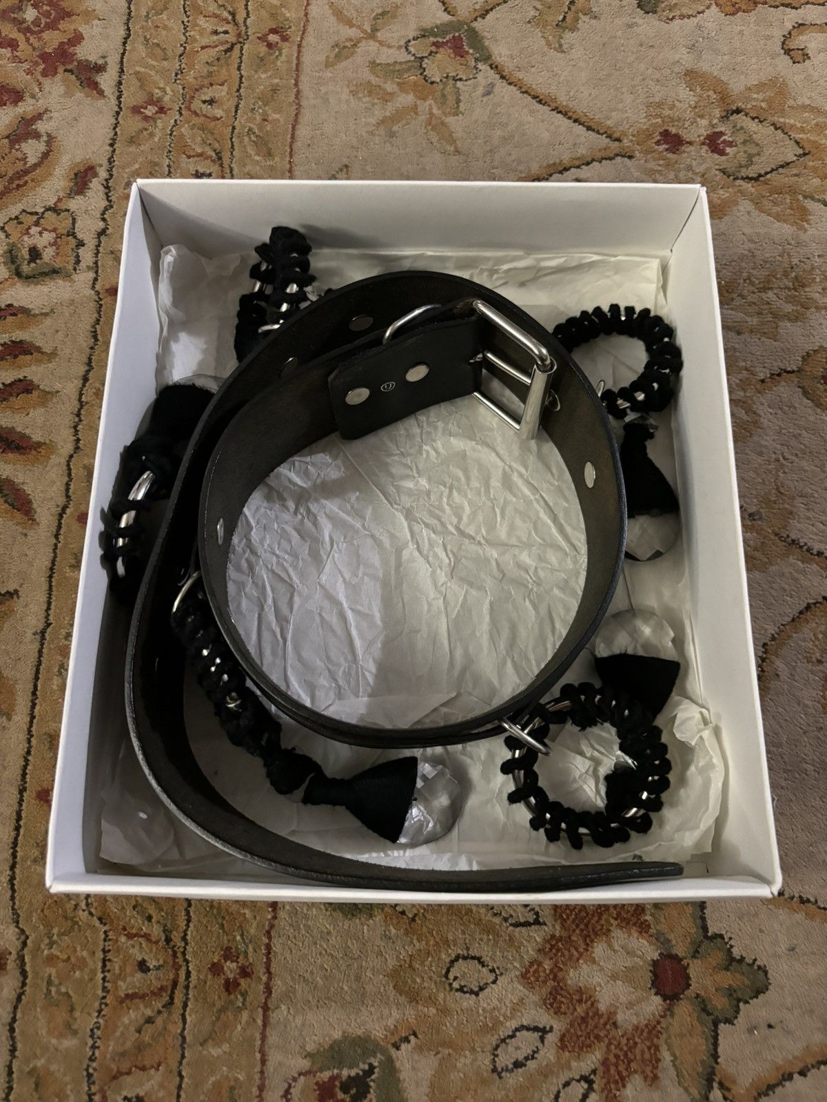 Undercover Undercover FW06 “Guruguru” Hanging Crystal Bondage Ring Belt Size ONE SIZE - 4 Thumbnail