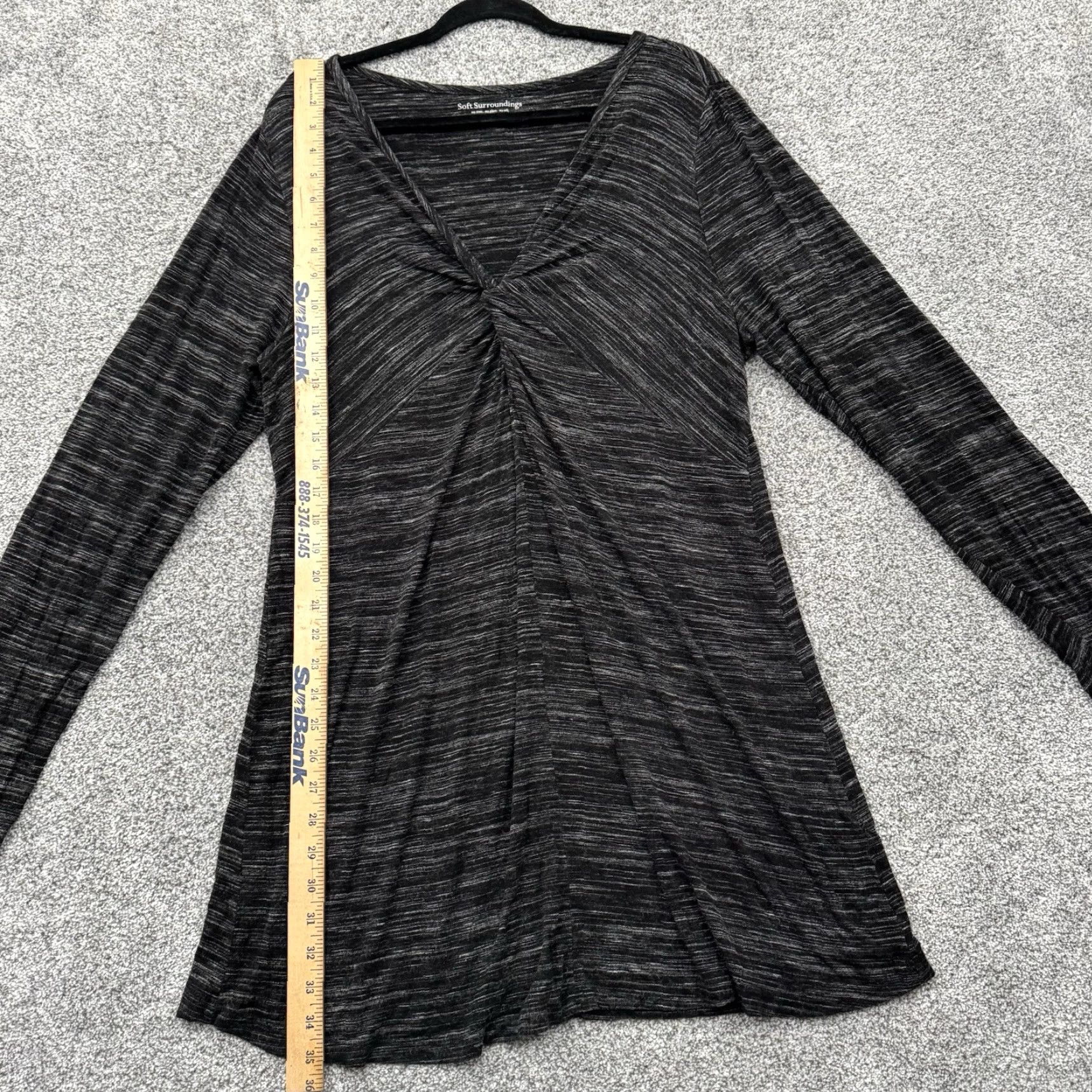 Soft Surroundings Soft Surroundings Sweater Dress Womens XL Black Knee Length Long Sleeve Pullover Boho Bohemian Lagenlook Whimsigoth Casual Size XL / US 12-14 / IT 48-50 - 2 Thumbnail