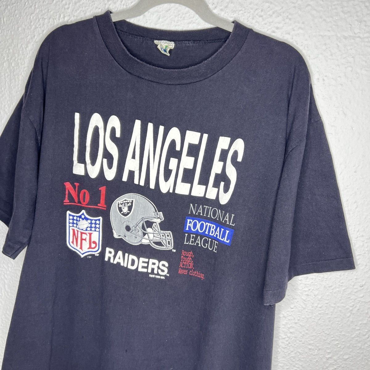 Los Angeles Apparel Vintage 1990 Los Angeles Raiders Tee Tshirt NFL Football No1 Size US XL / EU 56 / 4 - 3 Thumbnail
