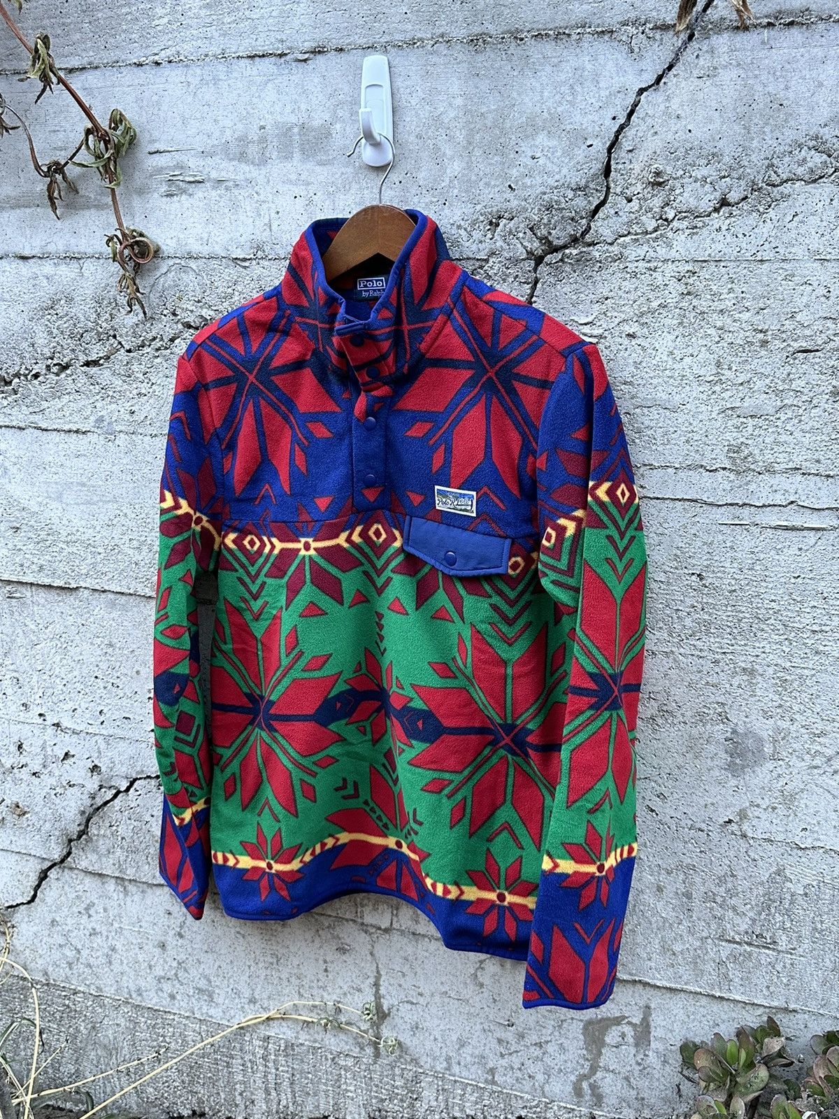 Polo Ralph Lauren RARE GRAIL vintage polo Ralph Lauren tapestry fleece Size US M / EU 48-50 / 2 - 2 Thumbnail