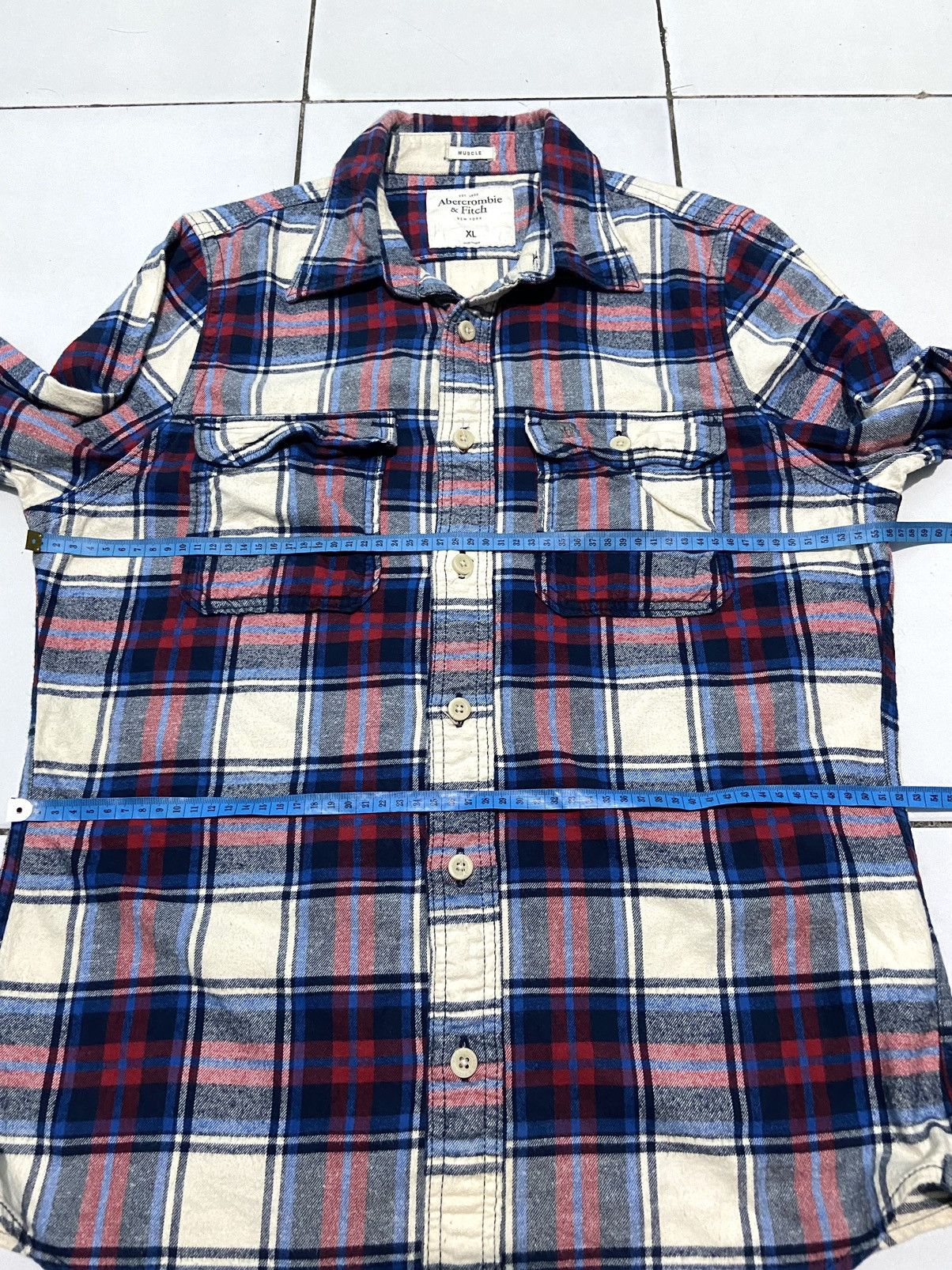 Abercrombie & Fitch × Flannel × Vintage Vintage Abercrombie & Fitch Plaid Flannel Size US XL / EU 56 / 4 - 7 Thumbnail