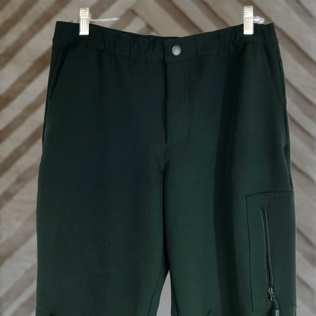 Bonobos Fielder Bonobos Cargo Pants Forest Green Size M Elastic Waist Zip Pockets Size US 31 - 1 Thumbnail