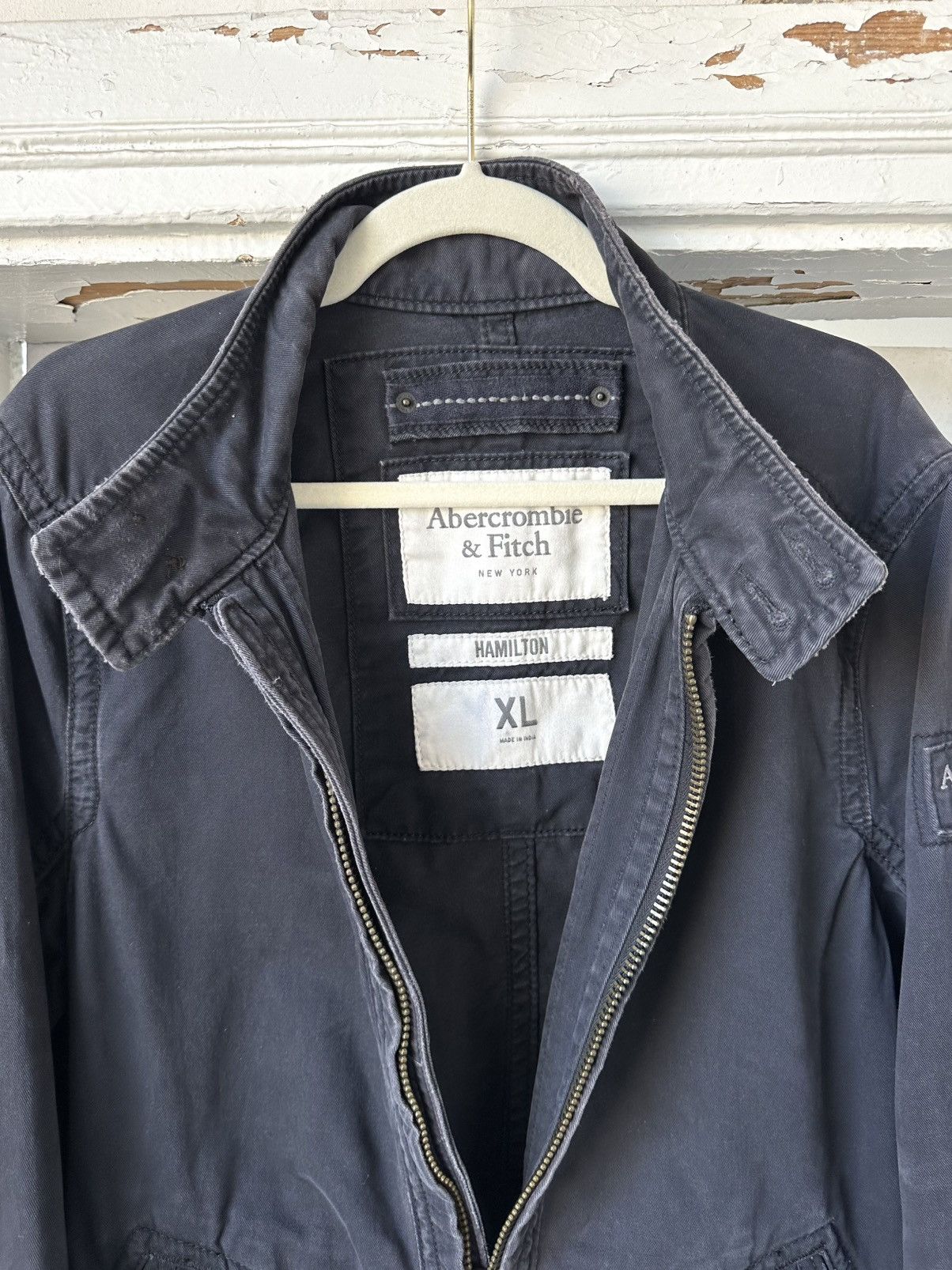 Abercrombie & Fitch Vintage Abercrombie & Fitch Washed Zip Hamilton Jacket Size US XL / EU 56 / 4 - 7 Thumbnail