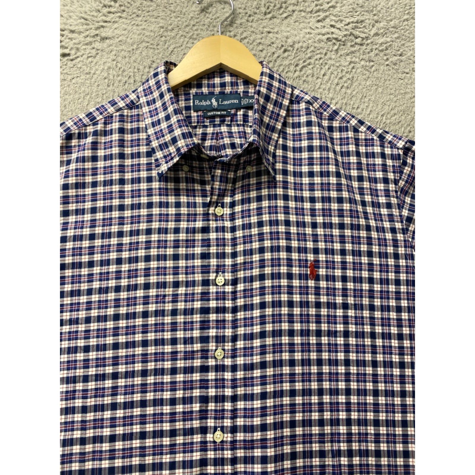 Polo Ralph Lauren VINTAGE Polo Ralph Lauren Men’s Custom Fit Long Sleeve Button-Down Shirt XXL Plaid Brown Men Size US XXL / EU 58 / 5 - 2 Thumbnail
