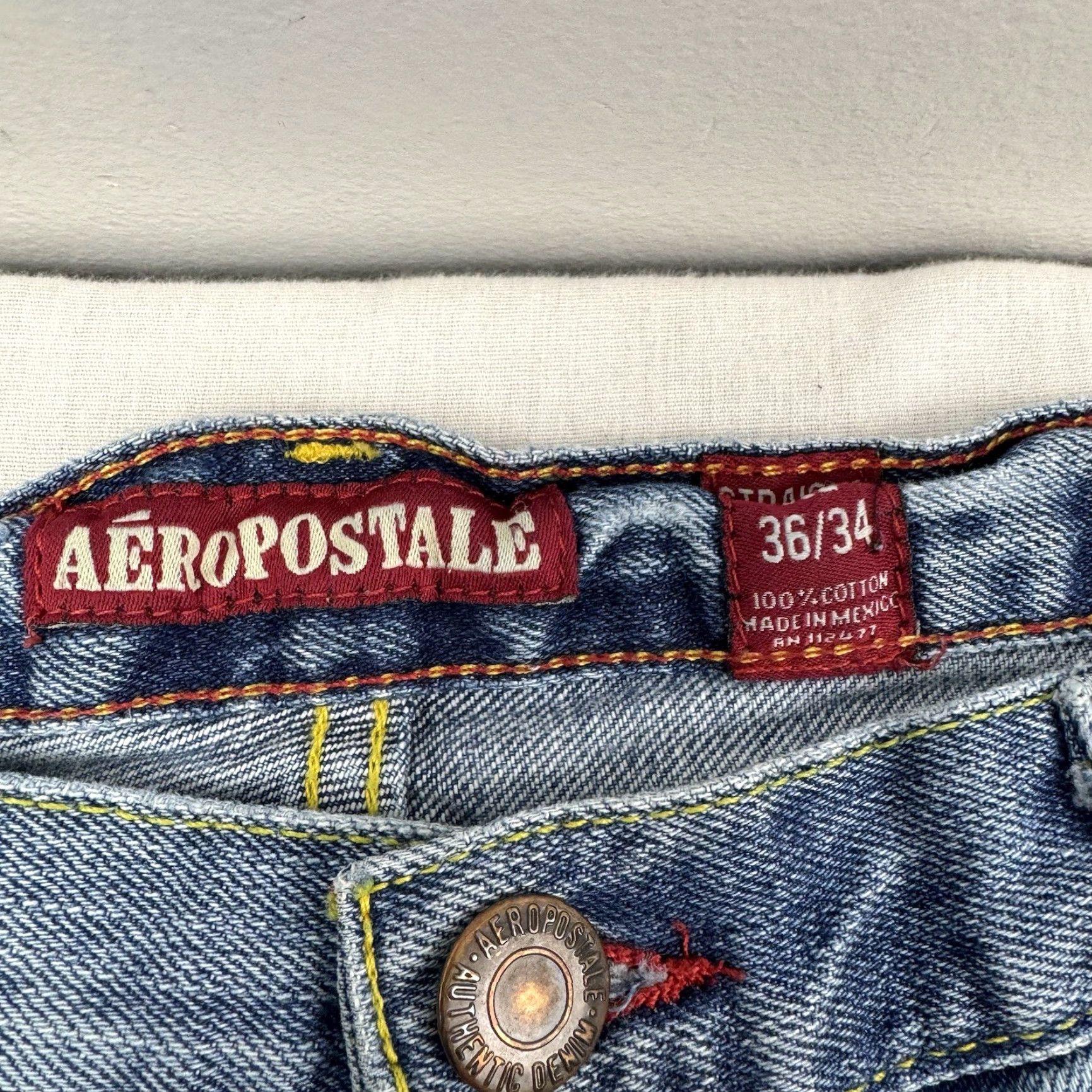 Vintage VINTAGE Aéropostale Jeans Men 36x34 Baggy Relaxed Punk Grunge Hipster 90s Jeans Mens Size US 36 / EU 52 - 4 Thumbnail