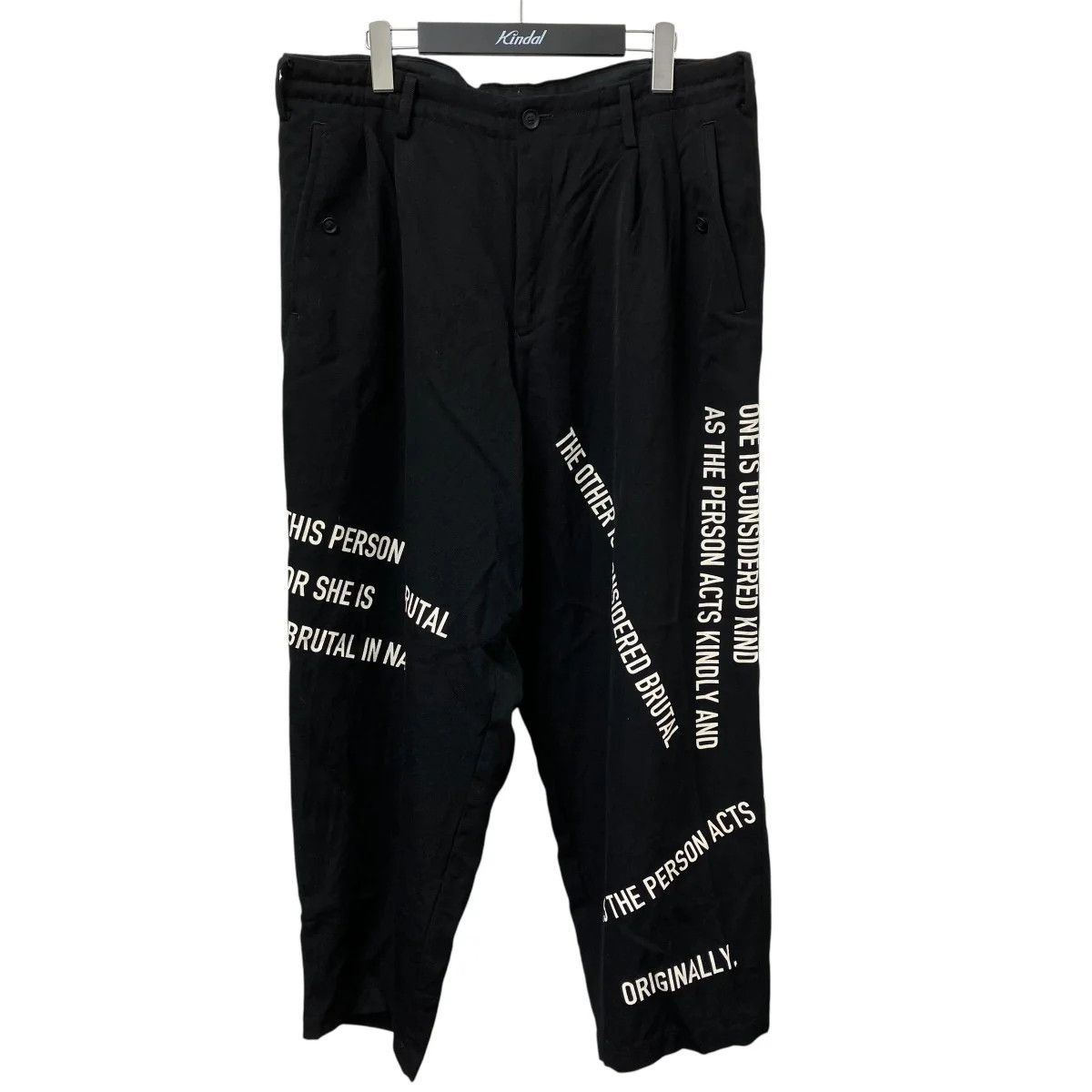 Yohji Yamamoto YOHJI YAMAMOTO/ Pants HX-P48-117 Size US 35 - 1 Thumbnail