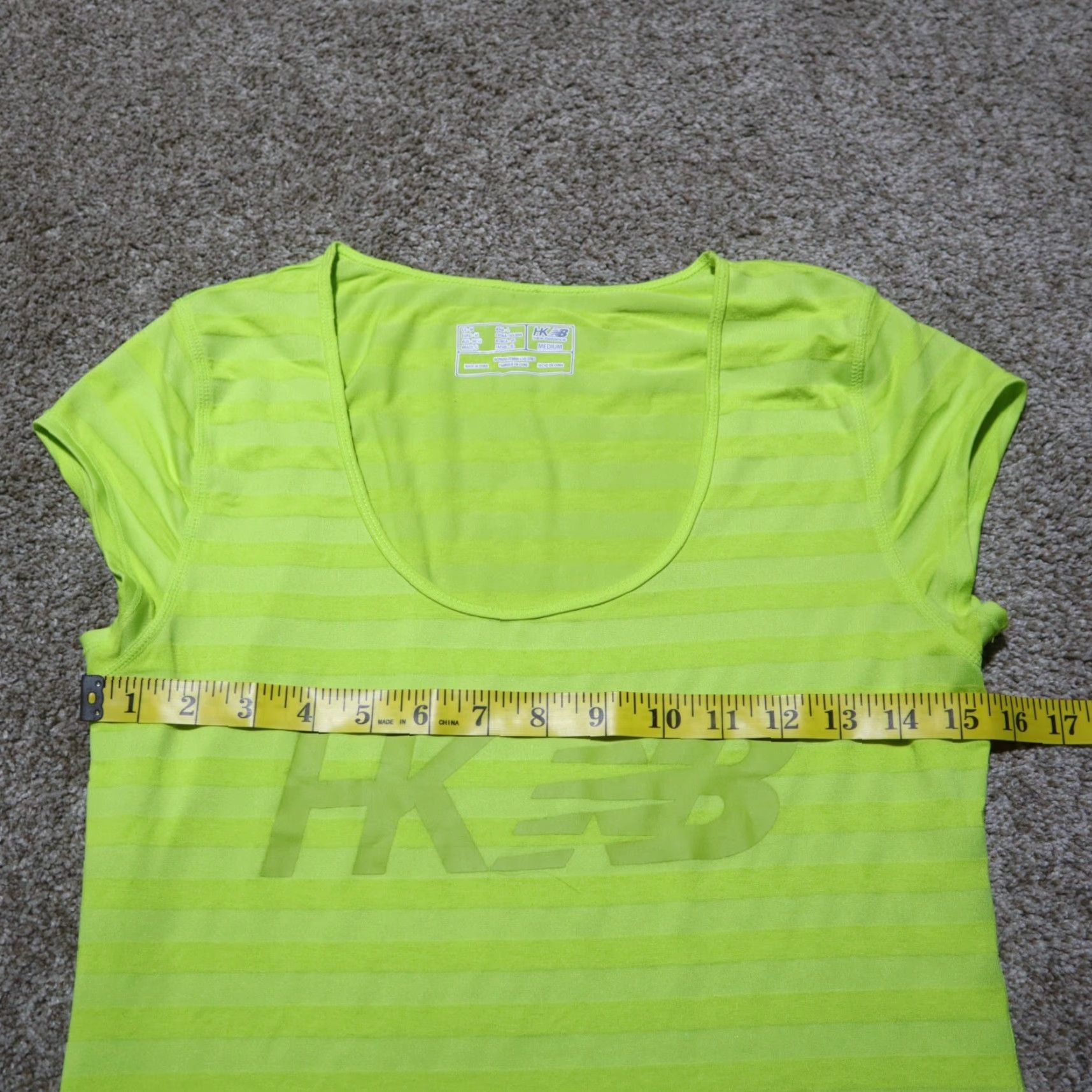 New Balance NEW BALANCE Green Yellow Gym Yoga Athletic Exercise Long Tank Top Women's Medium Shirt Female Medium Green Yoga Athletic 90s? Size M / US 6-8 / IT 42-44 - 4 Thumbnail