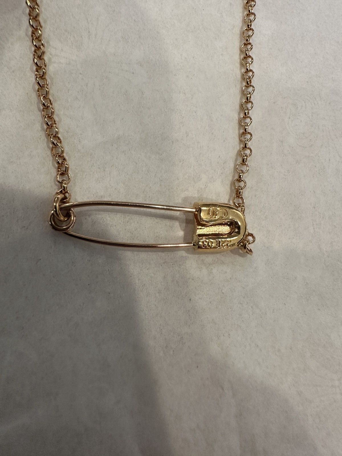 Chrome Hearts Chrome hearts 22K safety pin necklace 16inch Size ONE SIZE - 9 Thumbnail