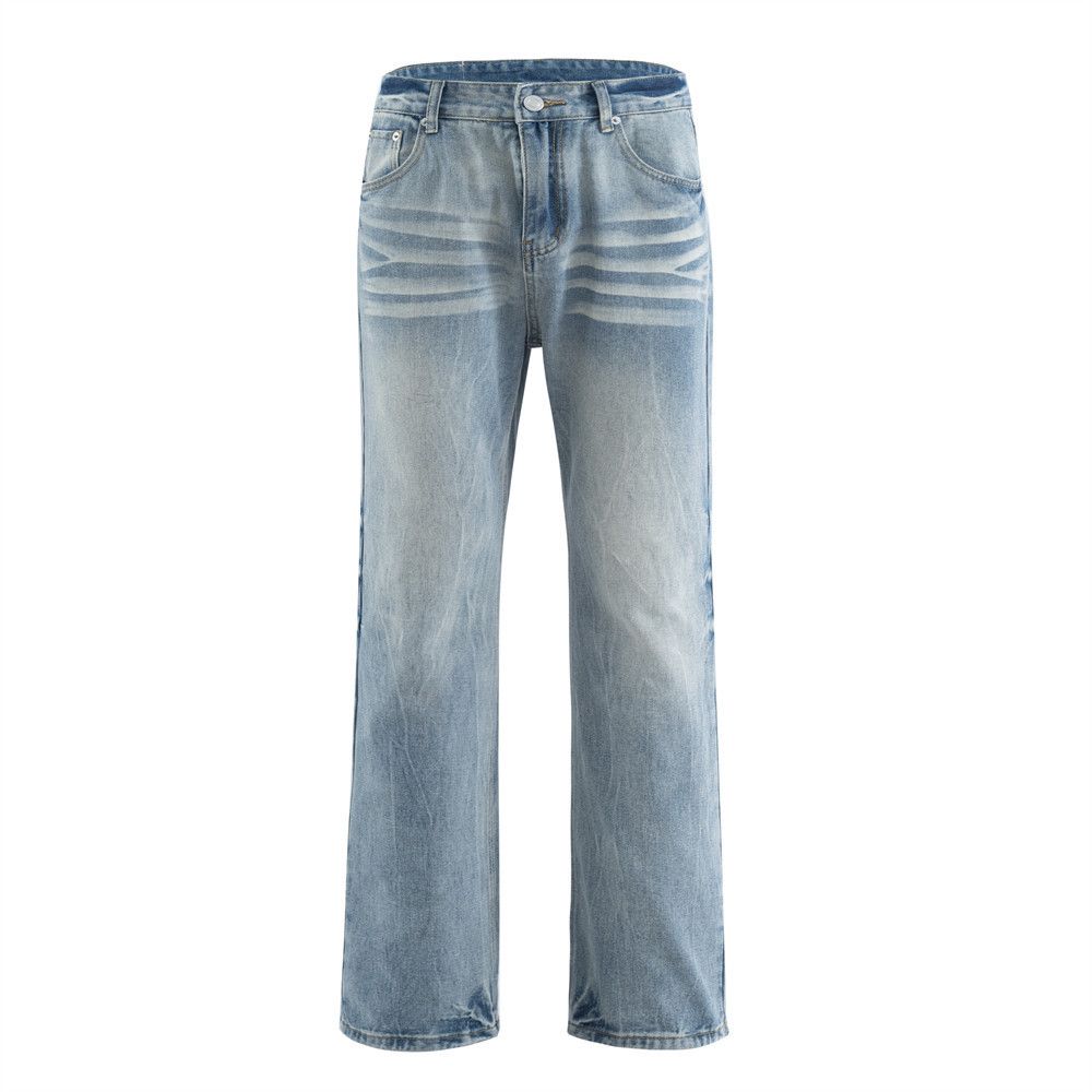 Japanese Brand × Vintage American retro loose casual washed distressed jeans Size US 32 / EU 48 - 1 Thumbnail
