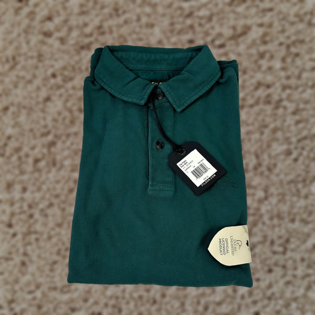 Filson VINTAGE Filson Rugby Polo Shirt Mens Small Green Cotton 90s Outdoor Casual Size US S / EU 44-46 / 1 - 1 Thumbnail