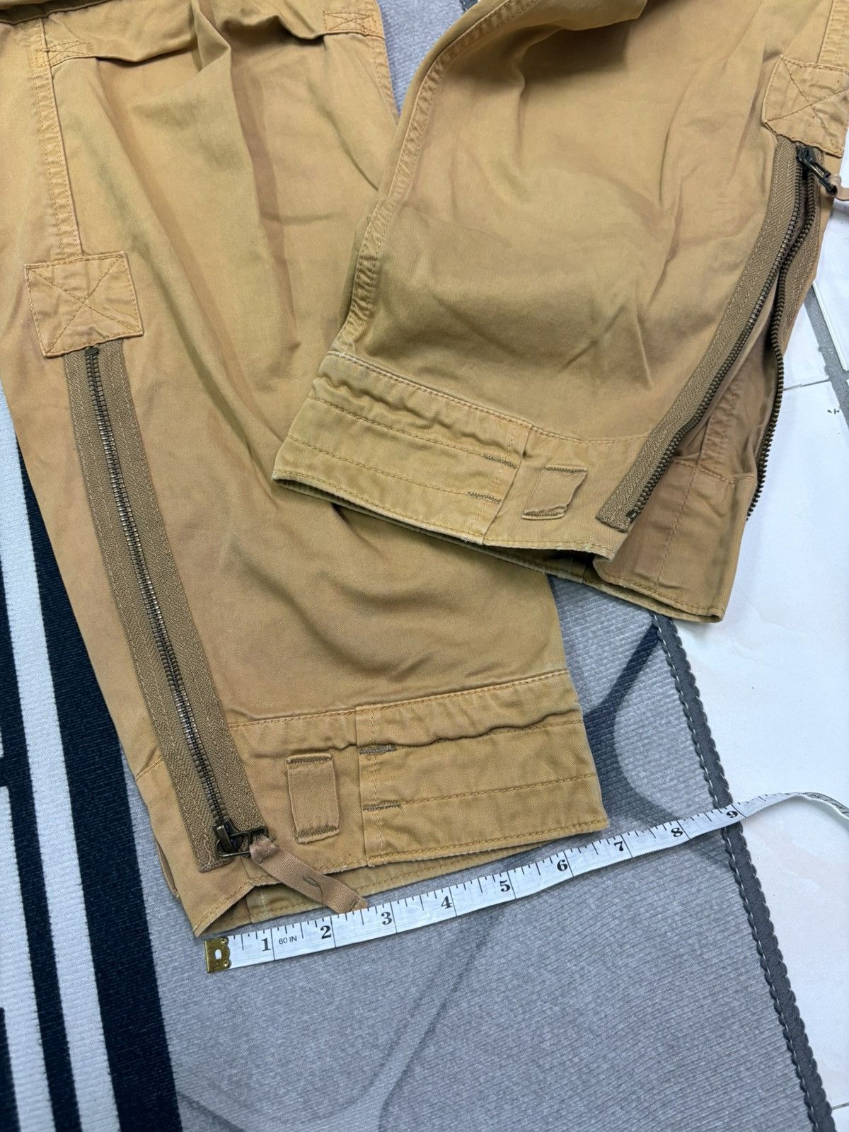 Japanese Brand × Purple Brand Purple and yellow cargo pant Size US 33 - 4 Thumbnail