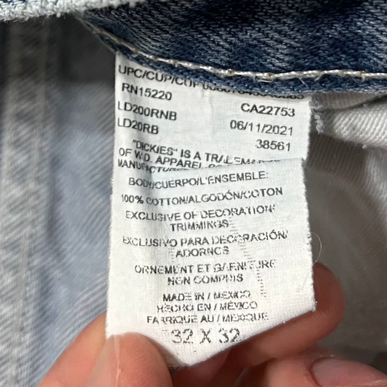 Dickies Vintage Dickies Double Knee Carpenter Blue Jeans 32Wx31L Size US 32 / EU 48 - 5 Thumbnail