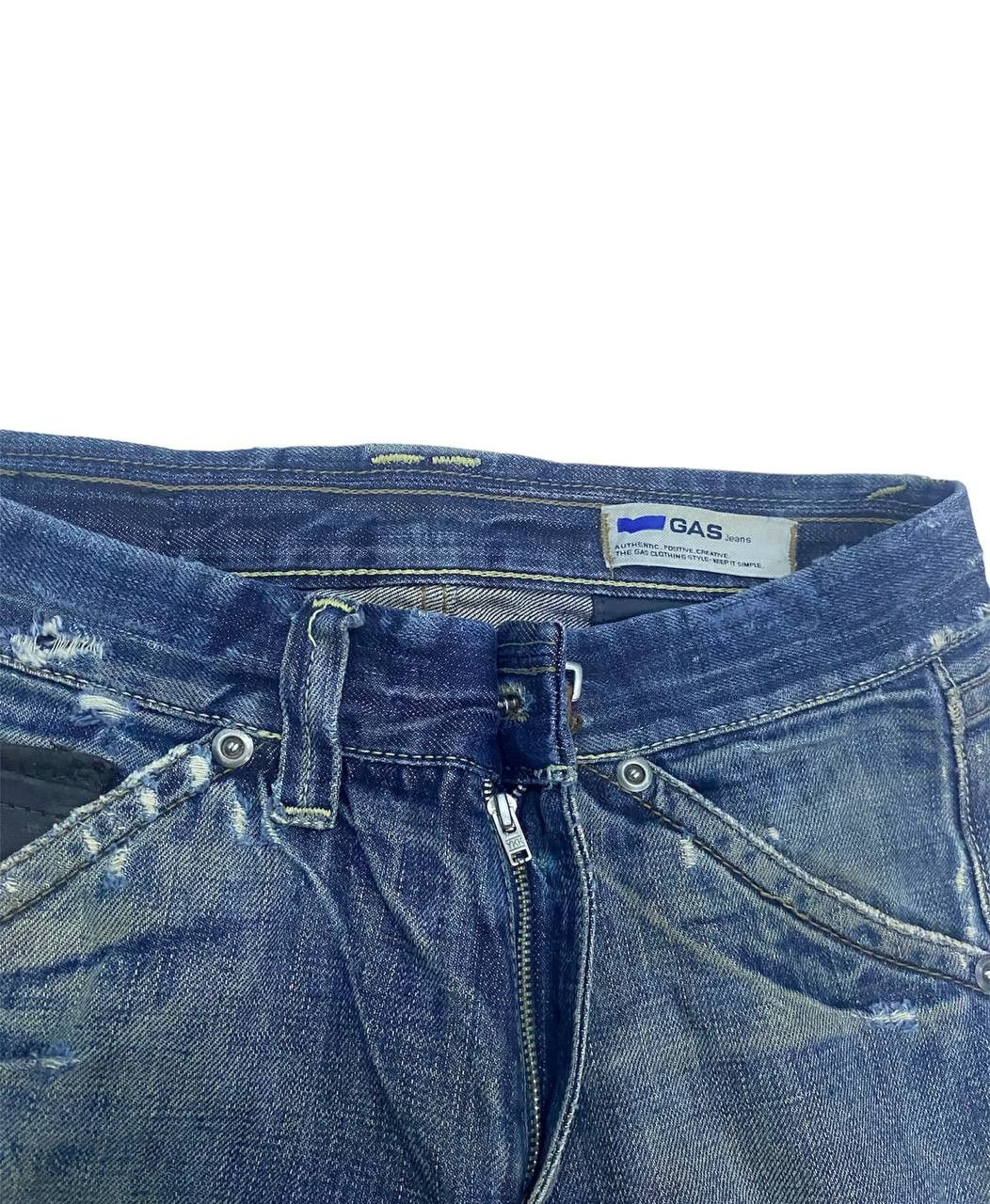 GAS Gas Distressed Denim Selvedge (Z09) waist 32 Size US 32 / EU 48 - 6 Thumbnail