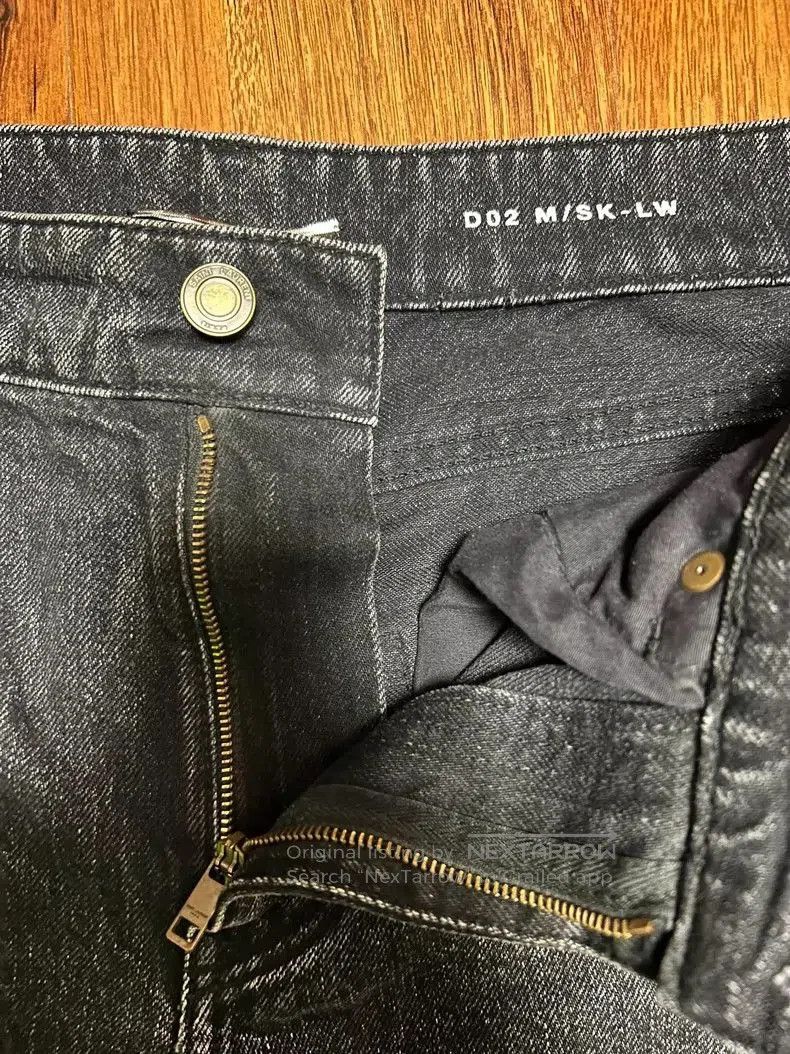 Saint Laurent Paris YSL SLP D02 Distressed Denim Jeans. Size US 30 / EU 46 - 3 Thumbnail
